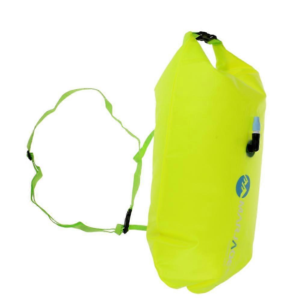High Visibility Inflatable Dry Bag Open Water Swim Float Tow Bag