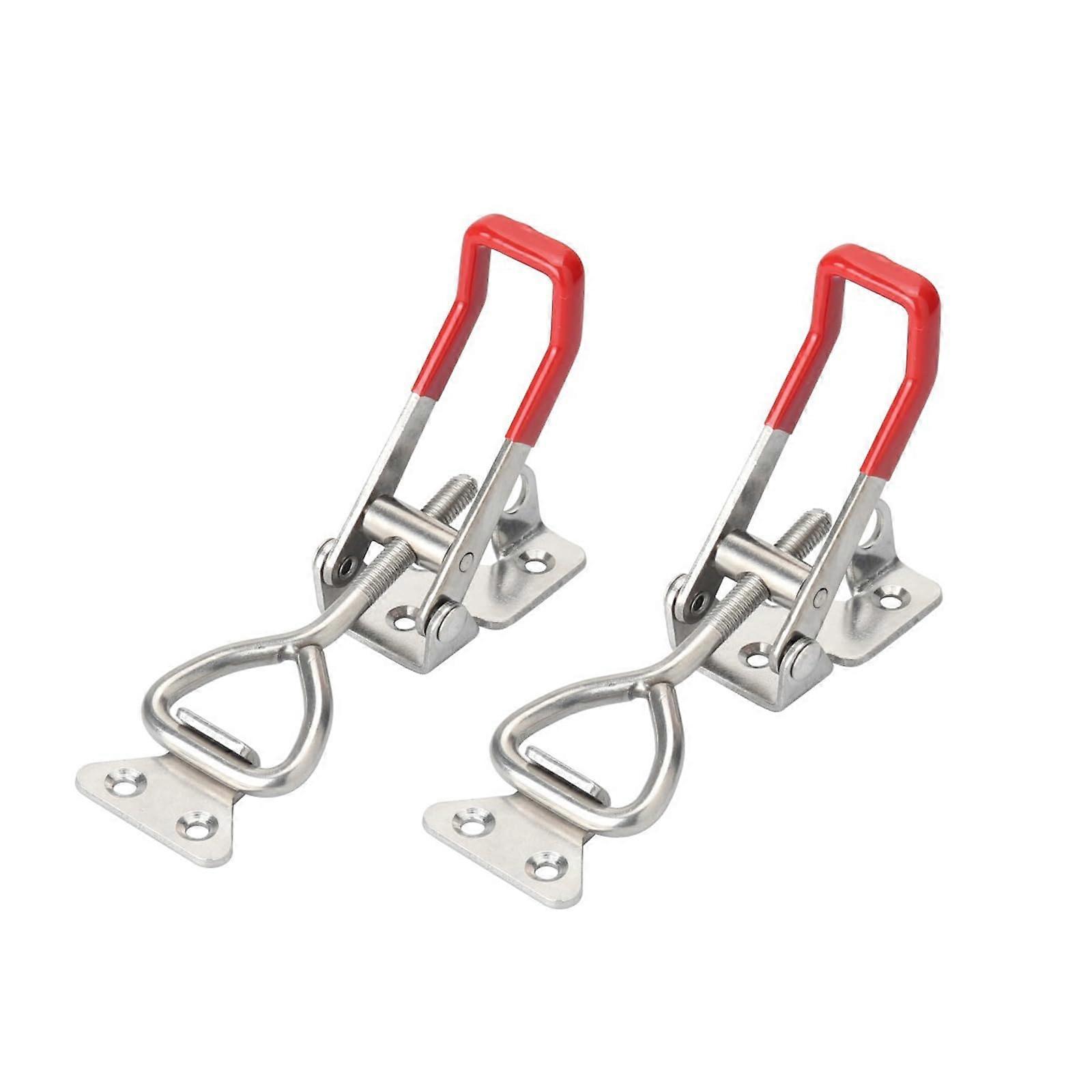 2 Pack Toggle Latch Clamp 4003 with Lock Hole, 304 Stainless Steel Adjustable Toggle Latches