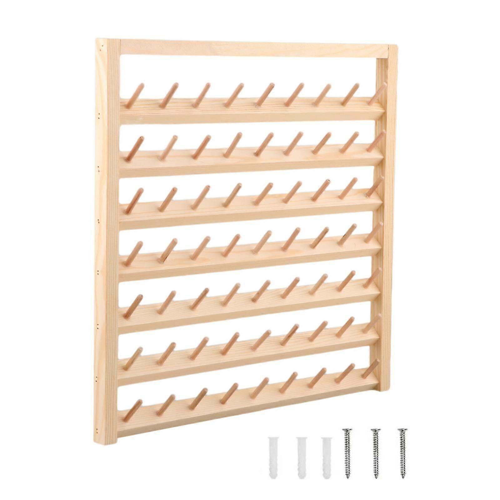 Wooden Thread Holder Multipurpose Cotton Reel Holder Durable Thread Rack  2