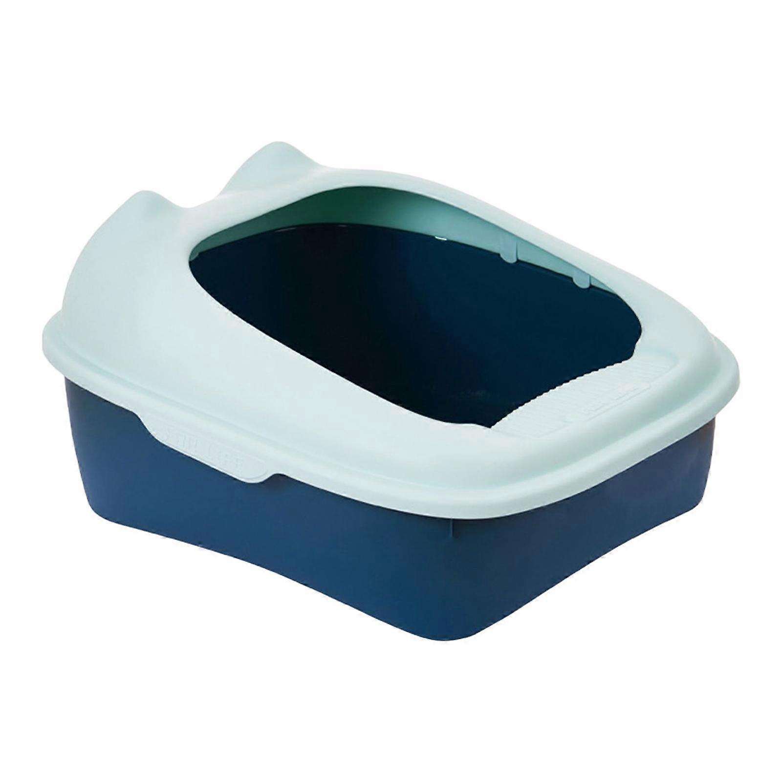 Cat Open Top Pet Litter Tray Heighten Bedpan Easy to Clean Privacy Durable Kitty