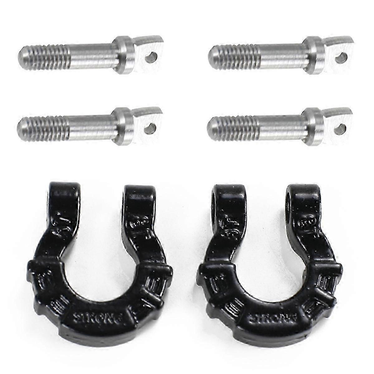 Black 1/81/10 Climbing Car Front Bumper U-Shaped Buckle Rescue Buckle, Simulated Two-Color U-Shaped
