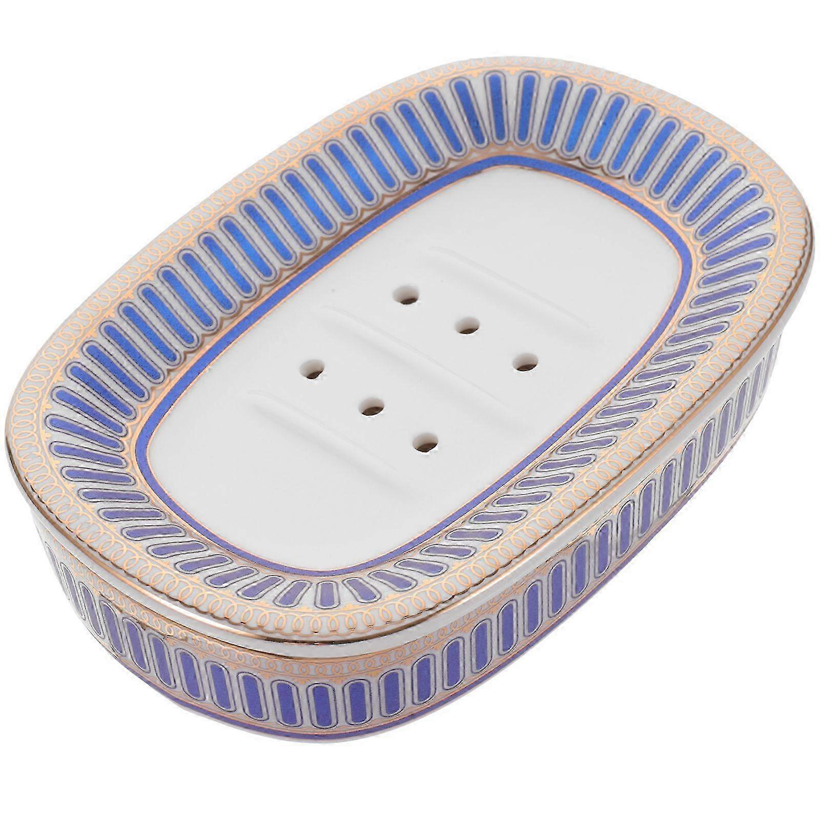 Creative Design Ceramic Court Style Soap Dish