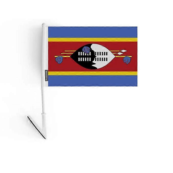 Adhesive flag - Eswatini - 14 x 21 cm - 10 pieces - Polyester - Lightweight and durable