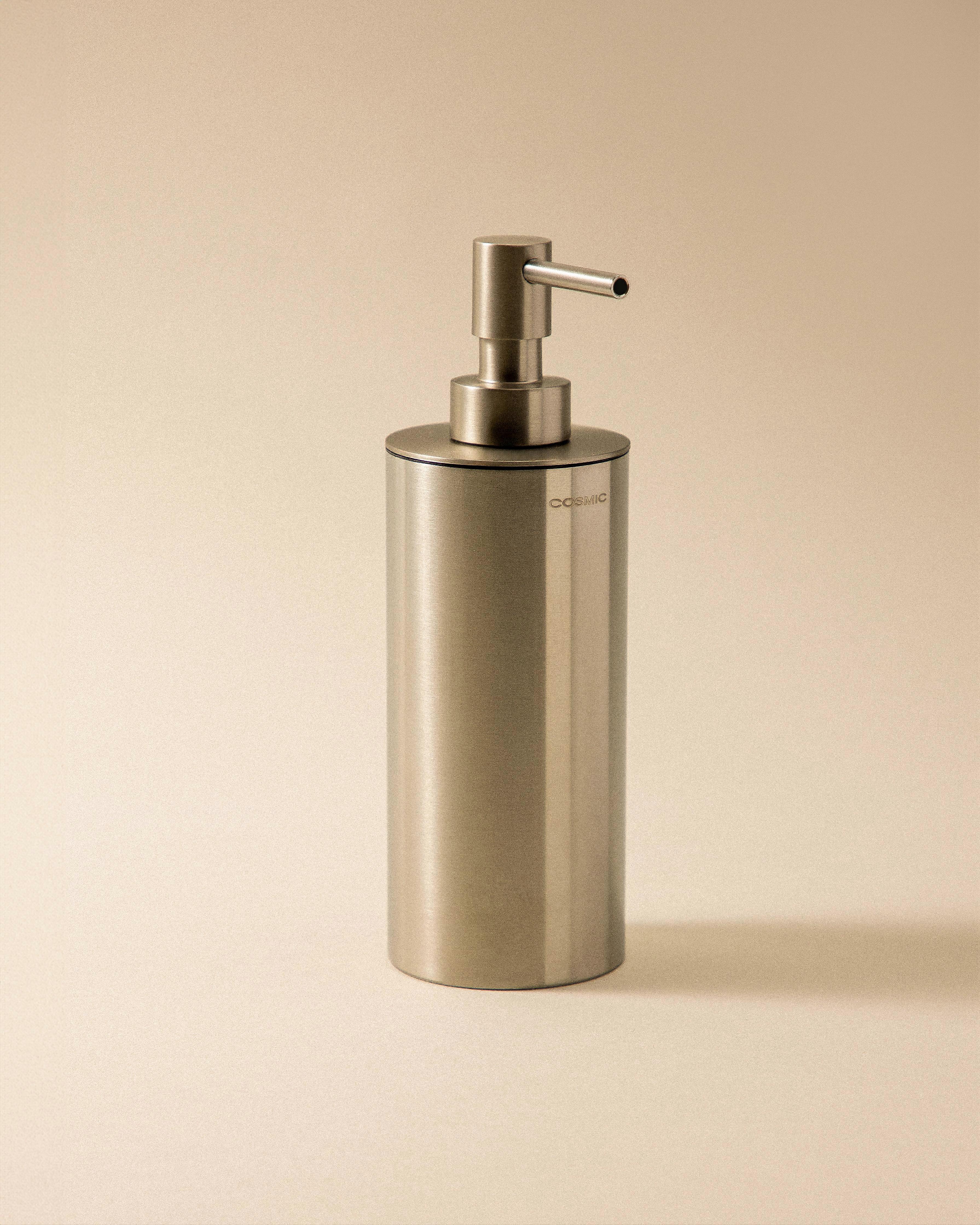 COSMIC Soap dispenser, 240ml capacity, Silver, Architect S+ Collection