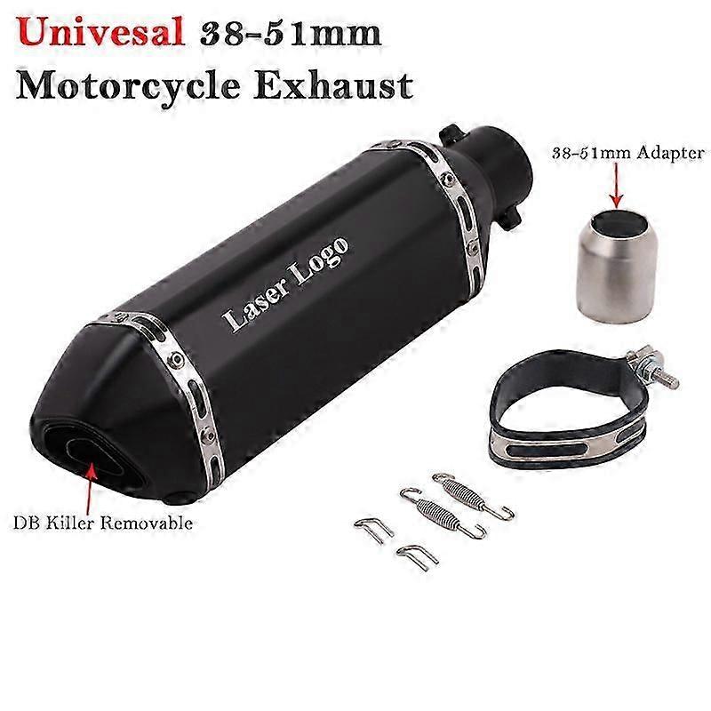 Silenciador Trasero Izquierdo Y Derecho Para Motocicleta, 51mm Con Entrada De Tubo De Escape, Db Killer