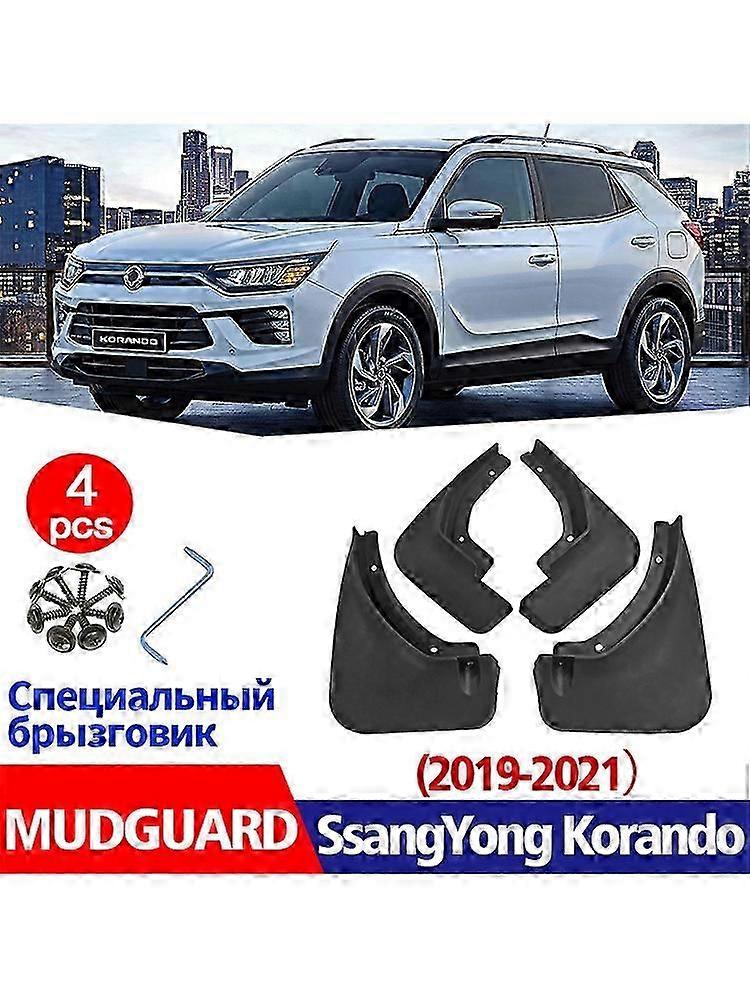 Mudflasp Suitable for Ssang yong Korando Mudguard Fender Mud Flap Guard Splash Car Accessories Auto Styline Front Rear 4pcs 2019-2021