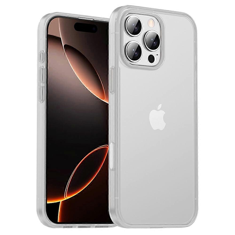 IPAKY For iPhone 16 Pro Max Shockproof Case PC+TPU Matte Phone Back Cover