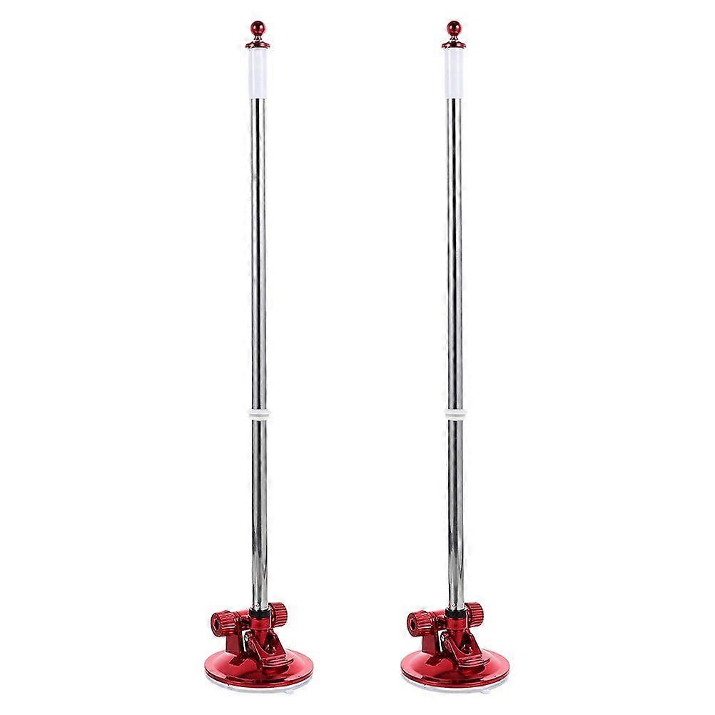 2pcs Outdoor Flag Pole Durable Suction Cup Flagpole Display Car Flag Mount Tool