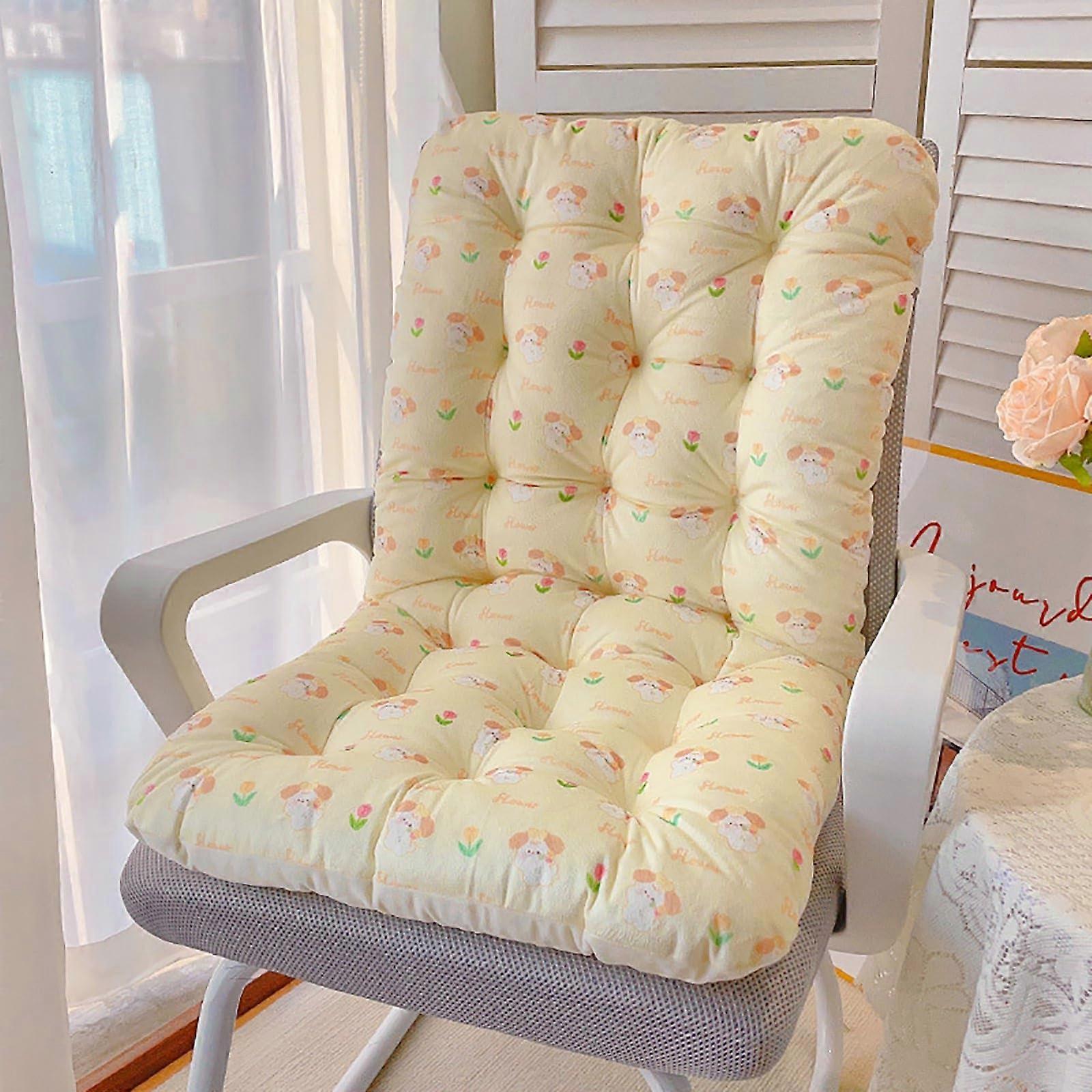 Office Chair Cushion, Back Support Cushion, Fit Desk Chair, Yellow