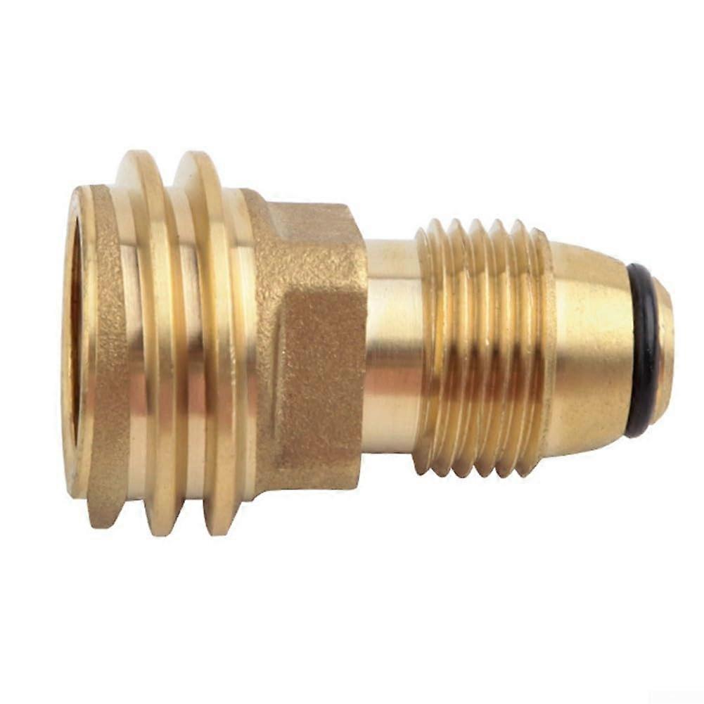 Propane Tank Adapter POL to QCC1 Converter Brass Fitting for LP Gas Grill Heater Camping Stove Refill Accessory