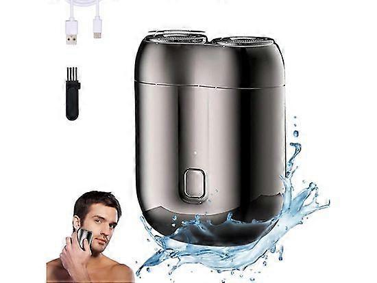 Electric Razor for Men, 2025 New Electric Mini Shavers for Men, Rechargeable Waterproof Compact Electric Shaver, Double Head Razor Shaving Machine