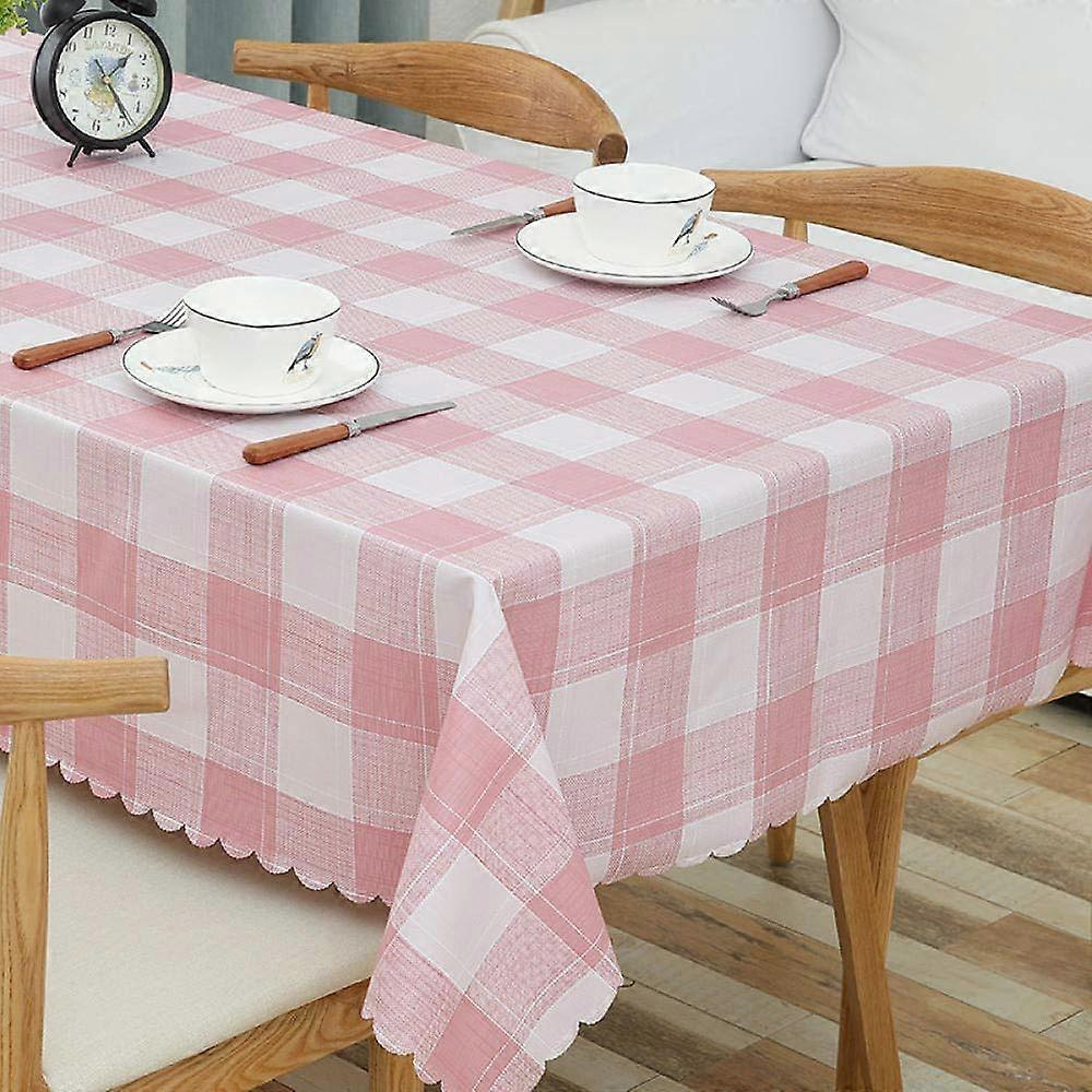Tablecloth Table linen Anti Hot PVC Color and Size Selectable HighQuality Manufactured Tablecloth Pink 135 × 220cm