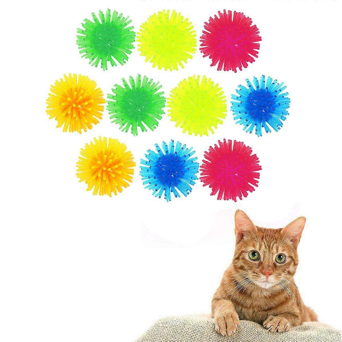 Here's a well structured product description for your **10pcs TPR Cat Playing Balls**:

   

### 🐾 10pcs TPR Cat Playing Balls – Fun, Durable &