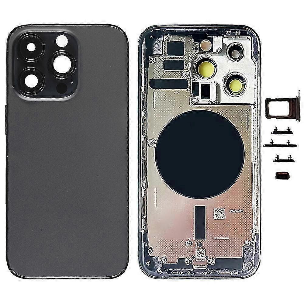 2025 For iPhone 14 Pro Battery Back Cover with Side Keys & Card Tray