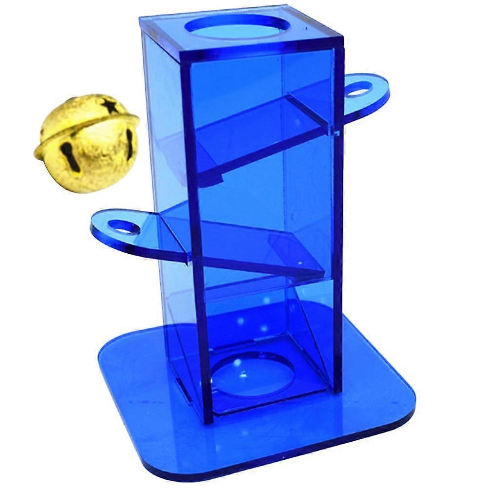 Parakeet Foraging Push Pull Tower for Budgerigars & Cockatiels – Interactive Bird Training Toy with Bell, Compact Lightweight Design
