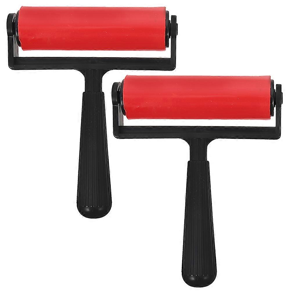 Diamond Art Painting Rollers with Plastic Material Red Color for Kitchen Use 2pcs