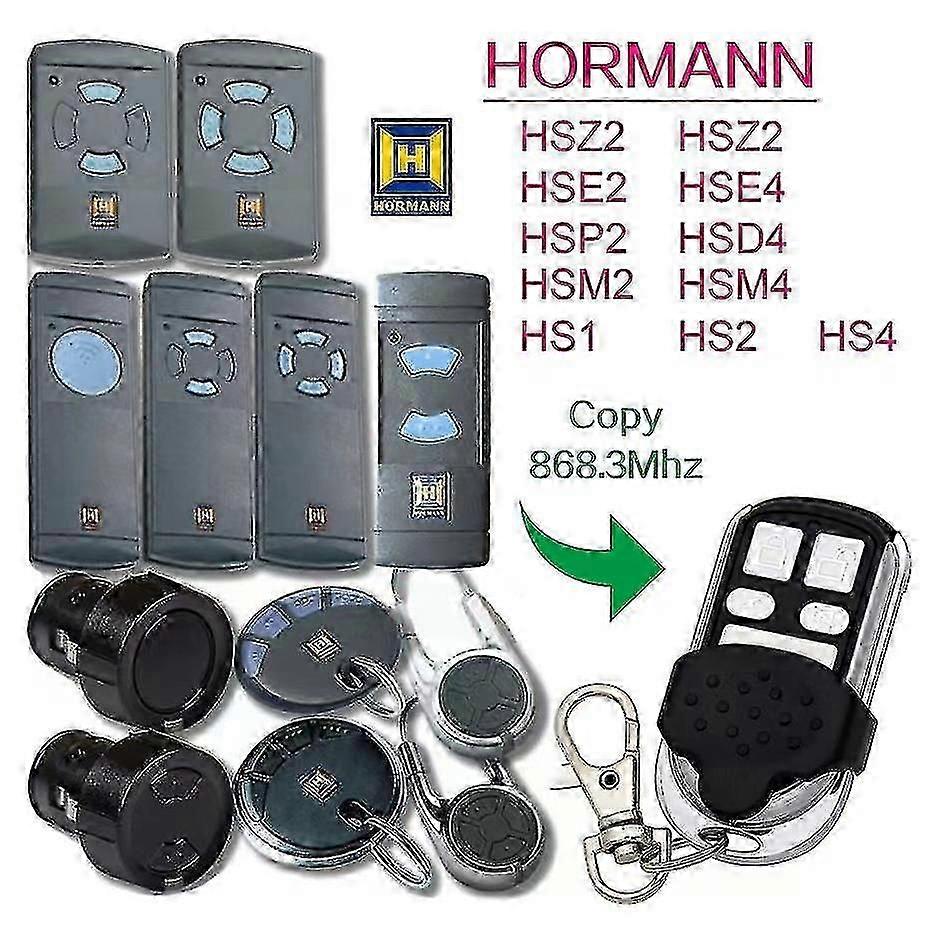 868MHz Garage Gate Remote Control Cloner for Hormann HSM2 HSM4 Keyfob Copy