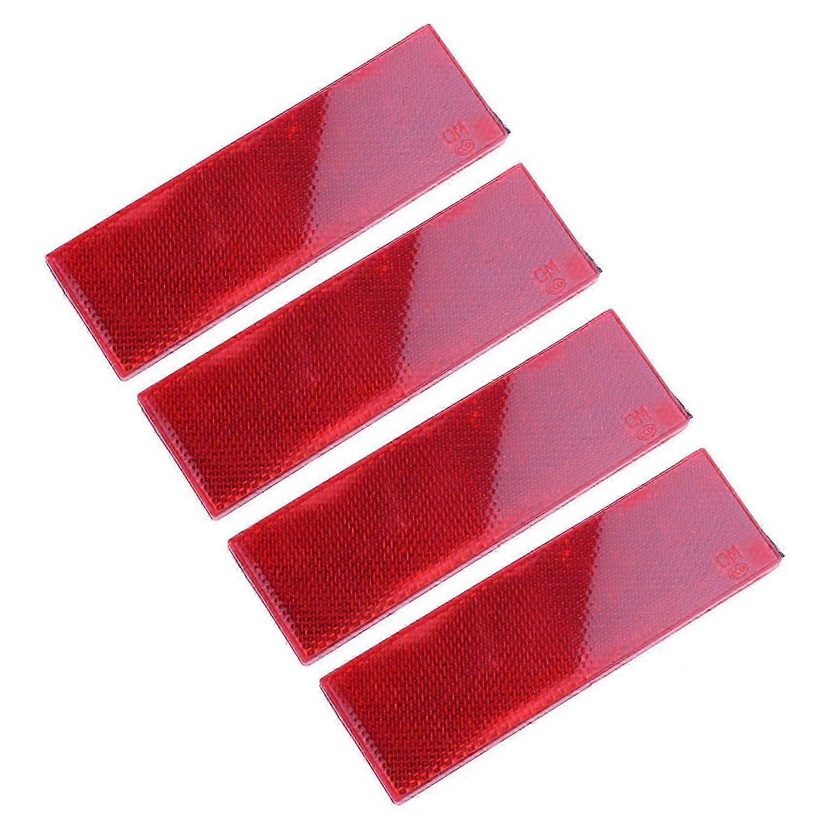 4X Warning Reflective Safety Plate/Tape Reflector Stickers for Car Truck