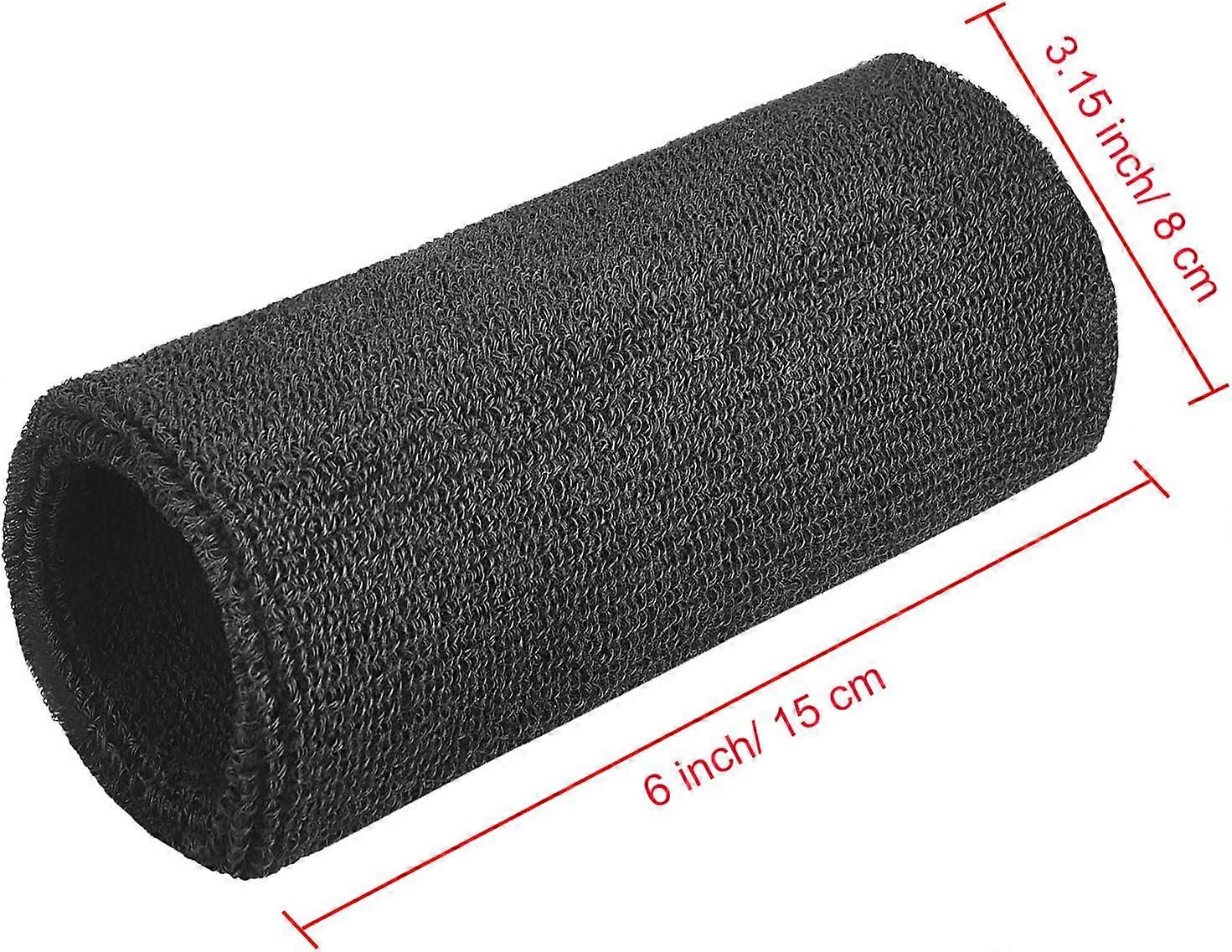 6 unidades de pulso de 6 polegadas pulseiras esportivas atléticas elásticas de algodão para esporte