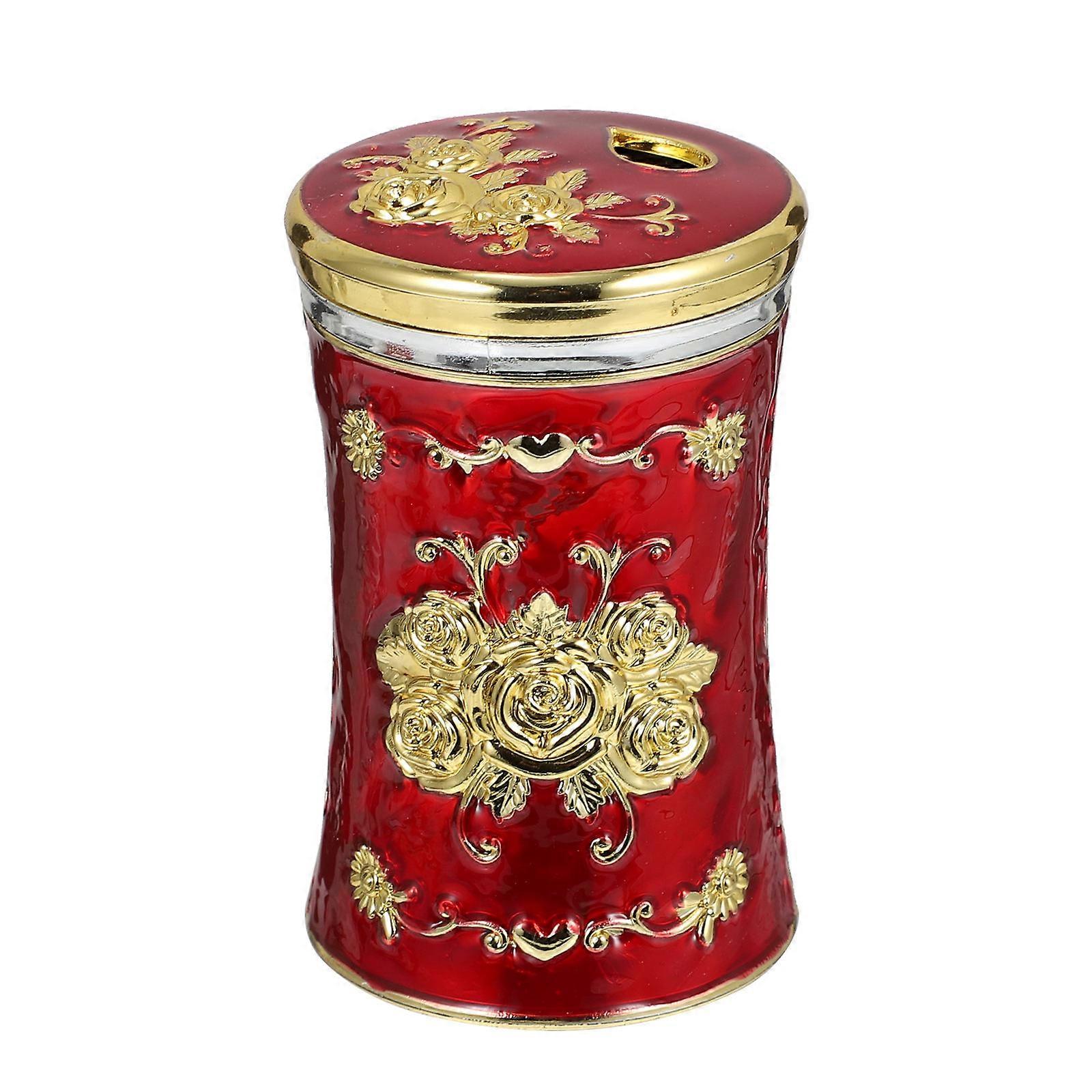 Creative Toothpick Holder Elegant Design Red Color 8.5X5.5X5.5CM For Tooth Cleaning And Hotel Use 1Set