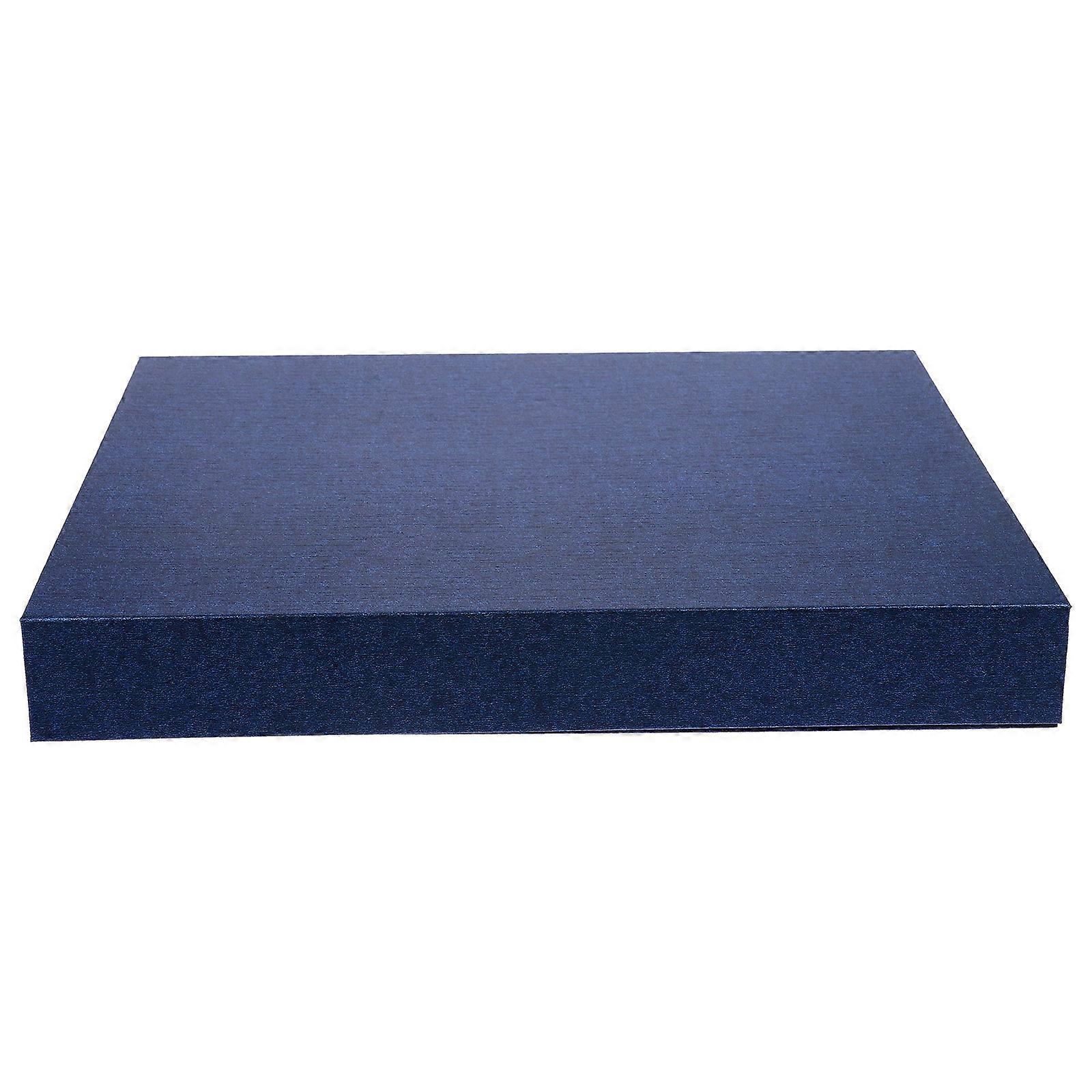 Jewelry Packaging Boxes present Box Rectangular Blue 30x21.5x4cm Storage 1Pack