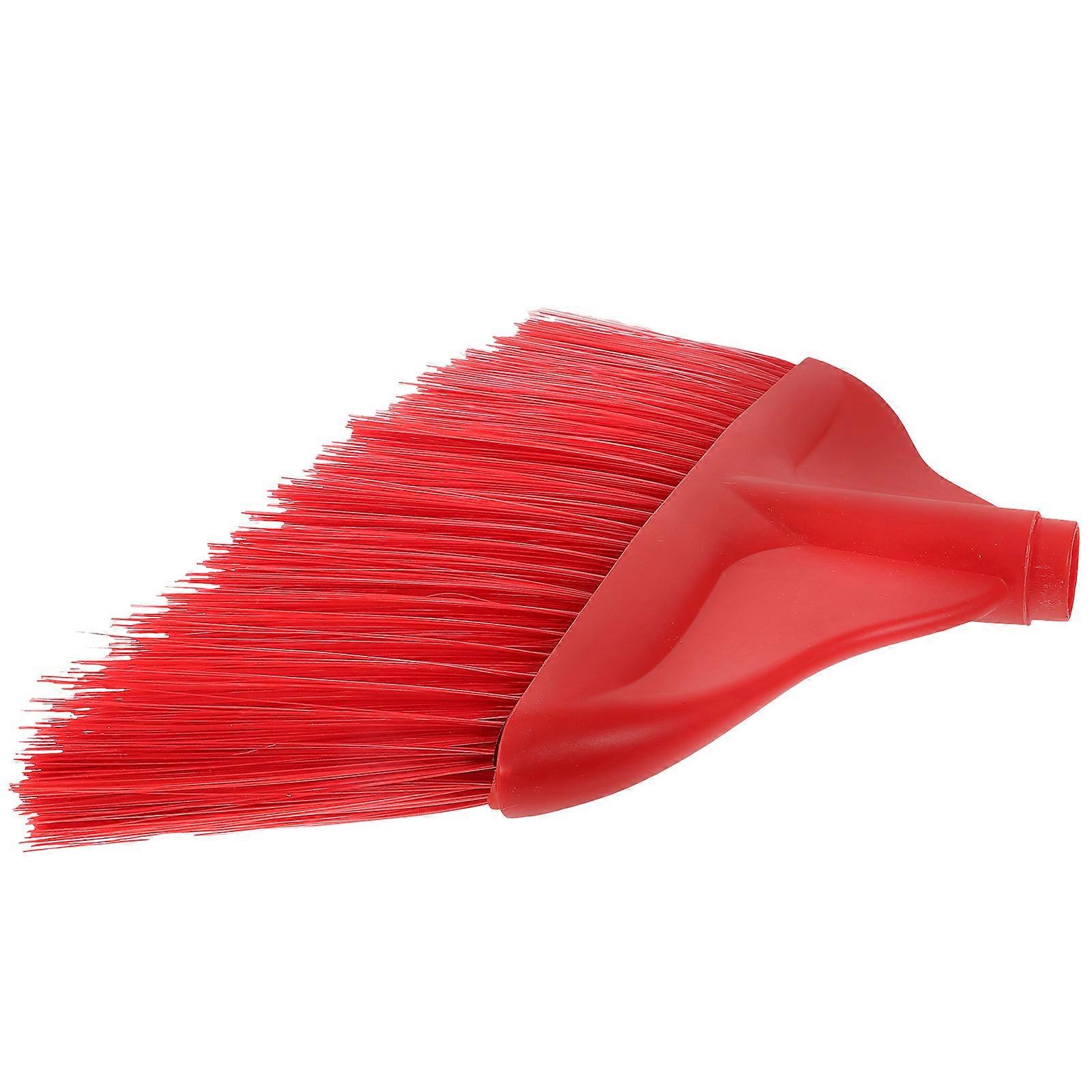 Cleaning Broom Head Plastic Broom Part for Home Cleaning Sweeper Part Red 34x22cm 1Pcs
