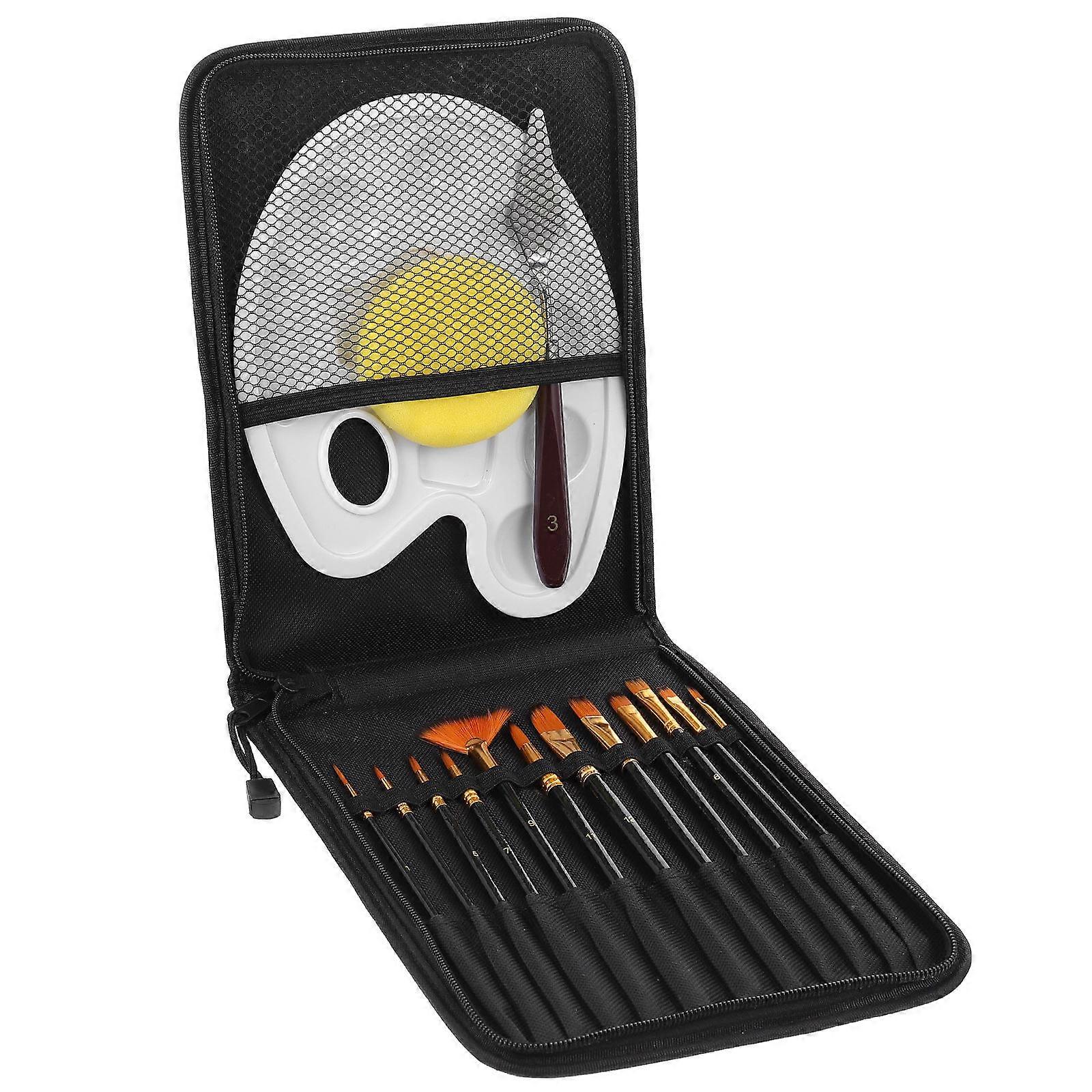 Convenient Paint Brush Flat Mouth Shape Wood Material For 1Set