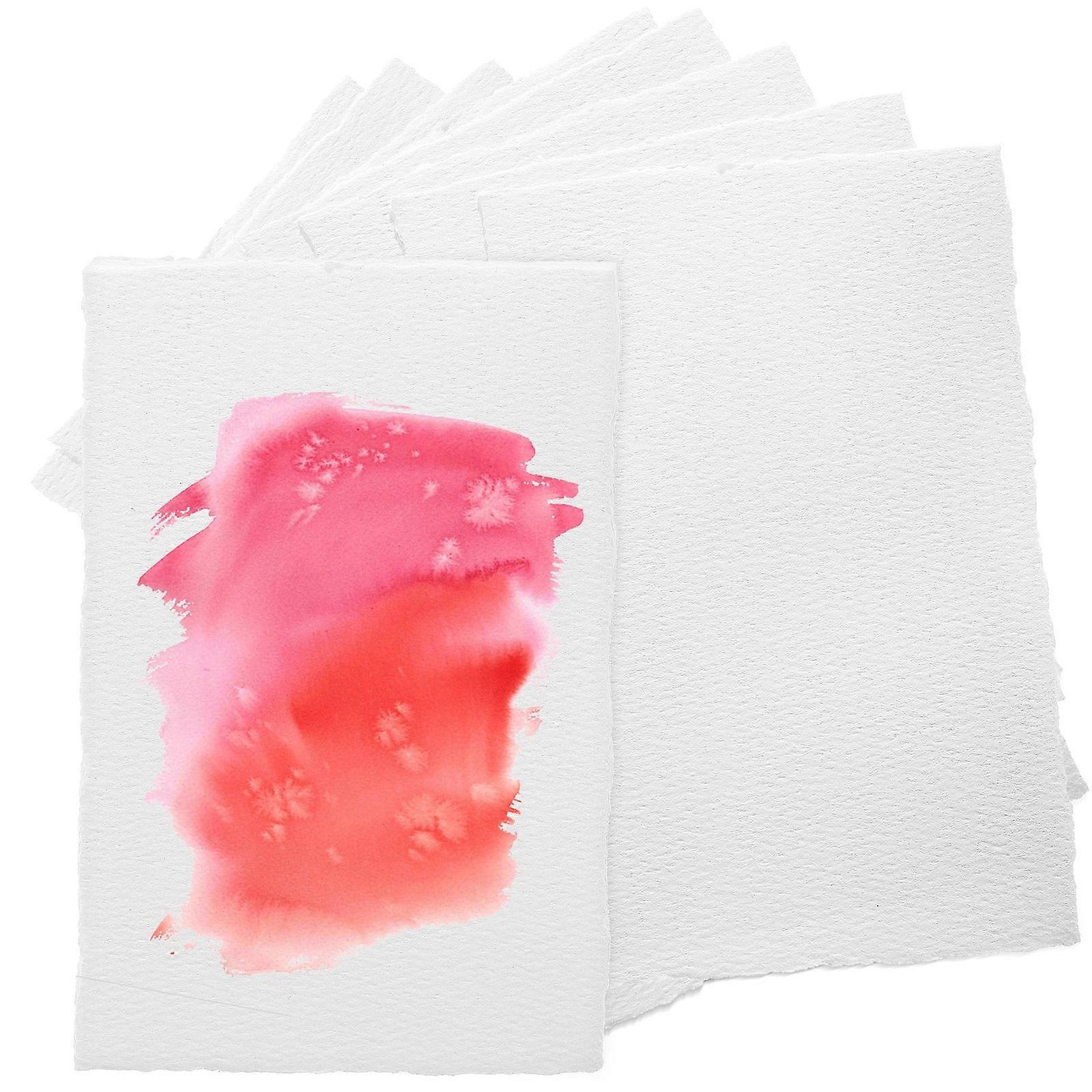 Cold Press Watercolor Paper Pad   25 Sheets, Rough Texture, Thick Absorbent Surface for Artists, Classrooms, Crafting, Painting, and Sketching