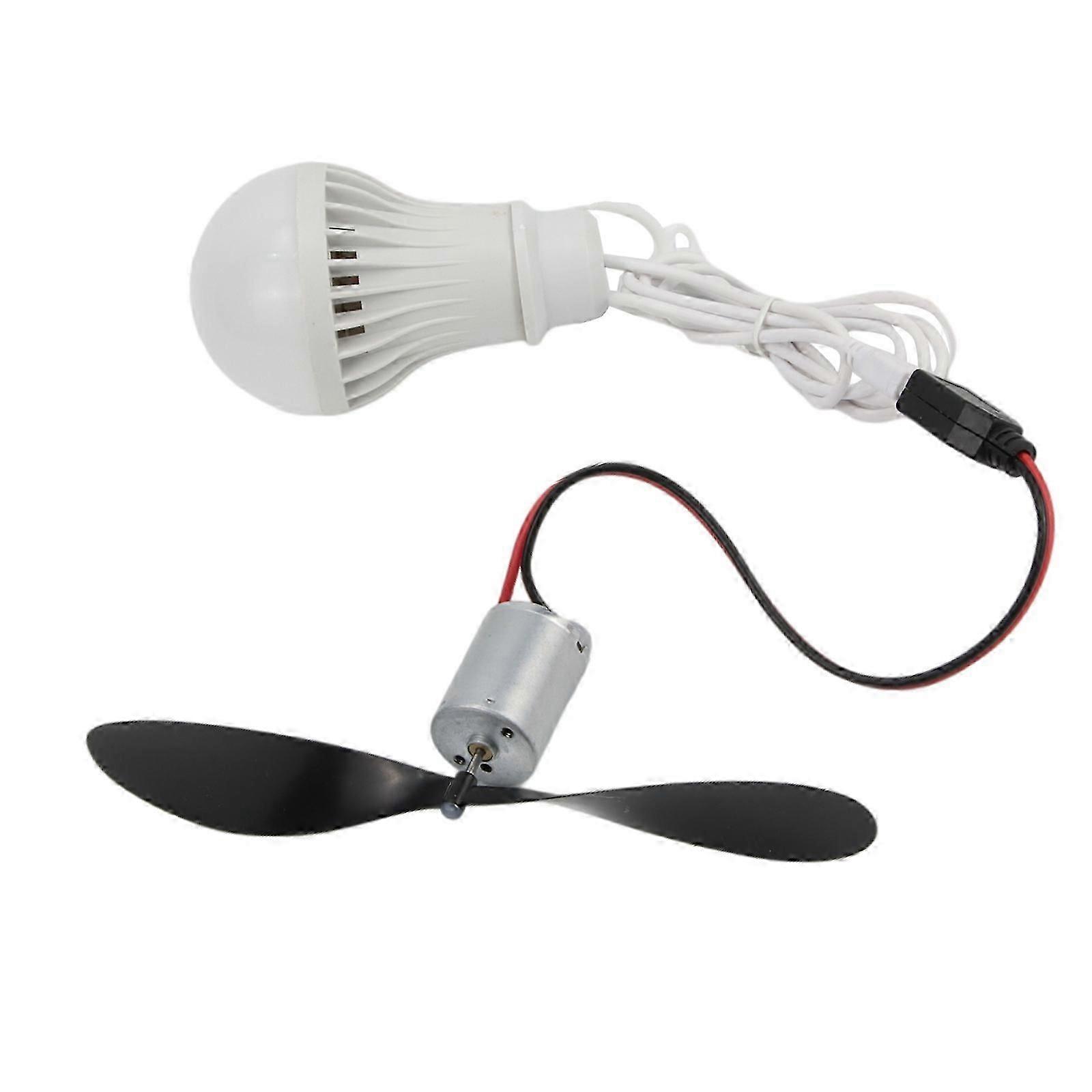 Micro Wind Generator Turbines Power with Bulb Teaching Model Kit DIY