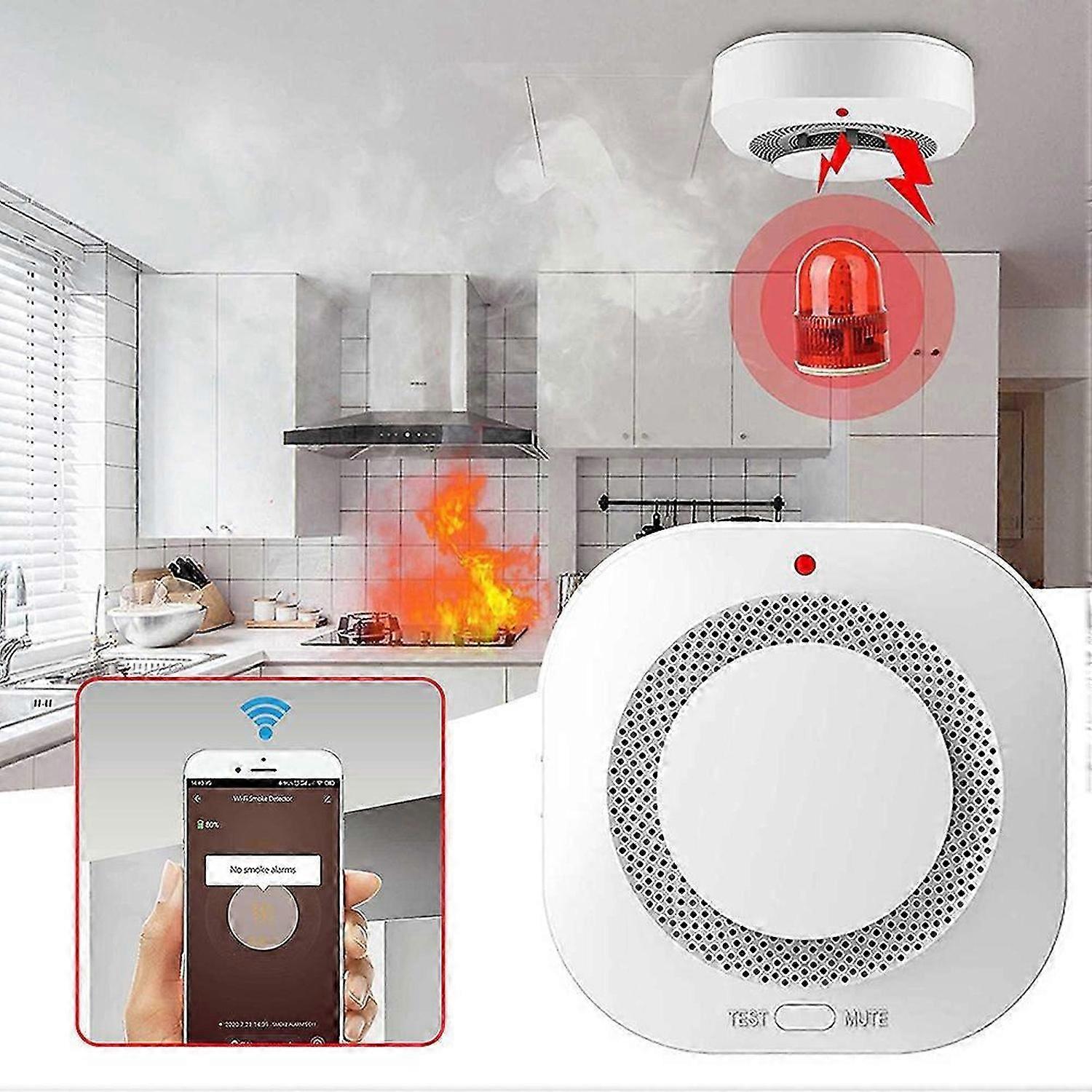 80db Smog-alarm Portable Cordless Interconnected Alarm Home Securitys Systems Professional Securitys Equipment