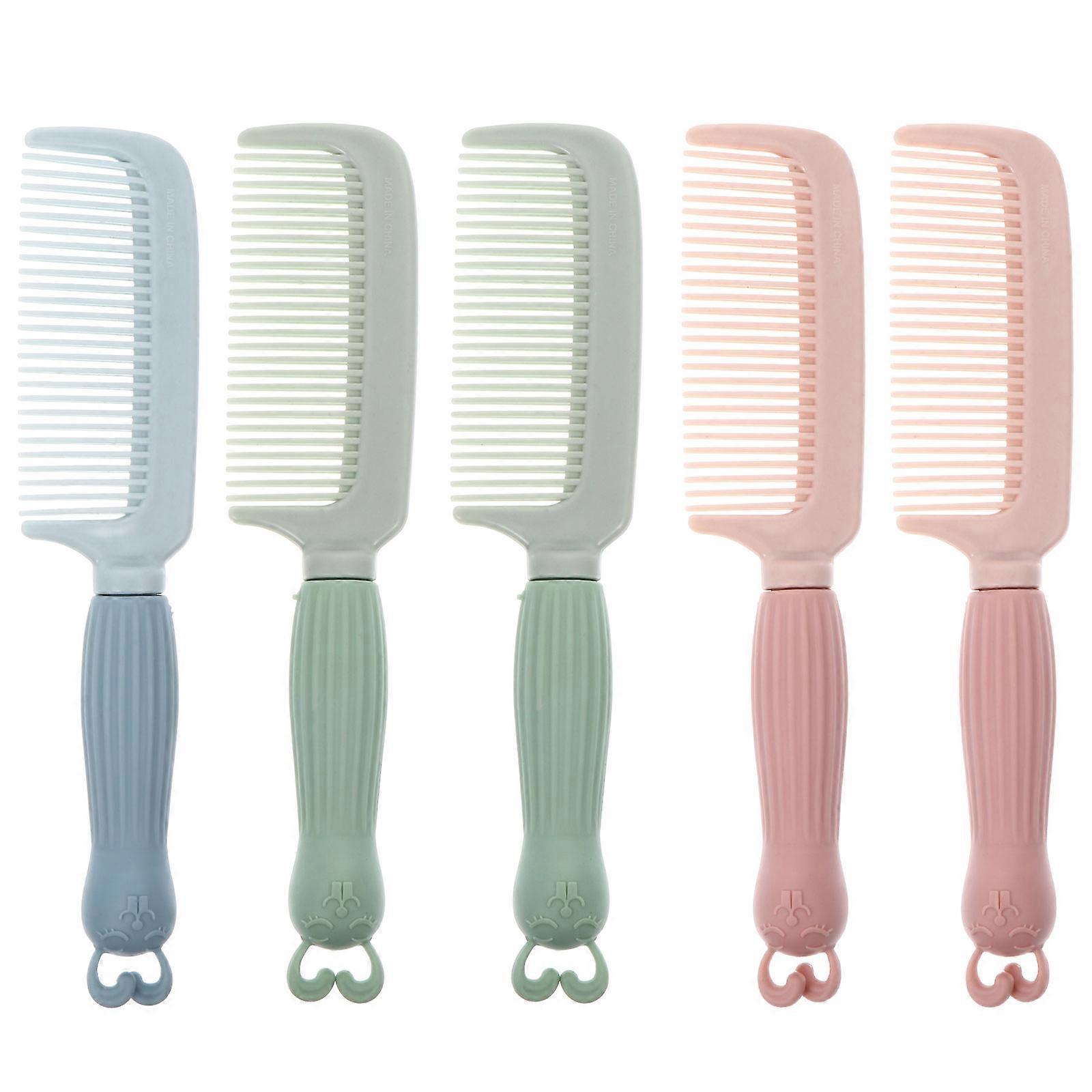 Portable Comb for Hair Styling Made from Durable PP and Silicone Material Assorted Color