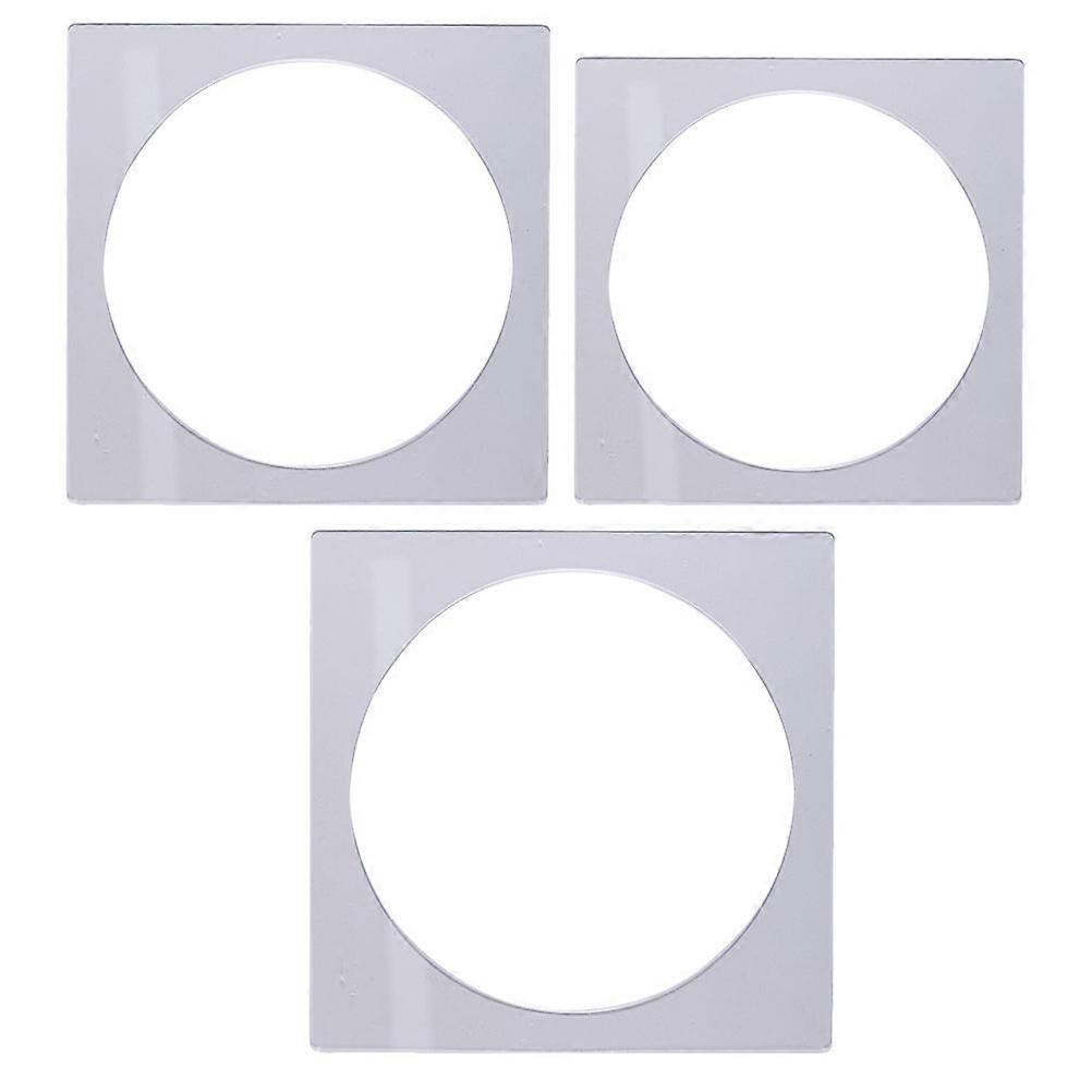 Layer Cake Molds Square Acrylic Baking Tools Multi-layered Cake Users 3Pcs