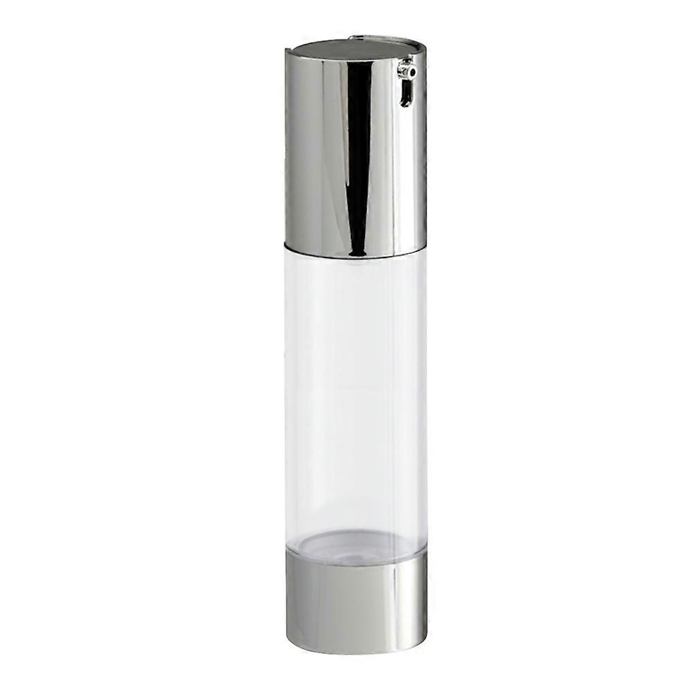 Pump Bottles For Liquids Airless Pump Bottle Silver Cosmetic Bottle 50ml 1Set