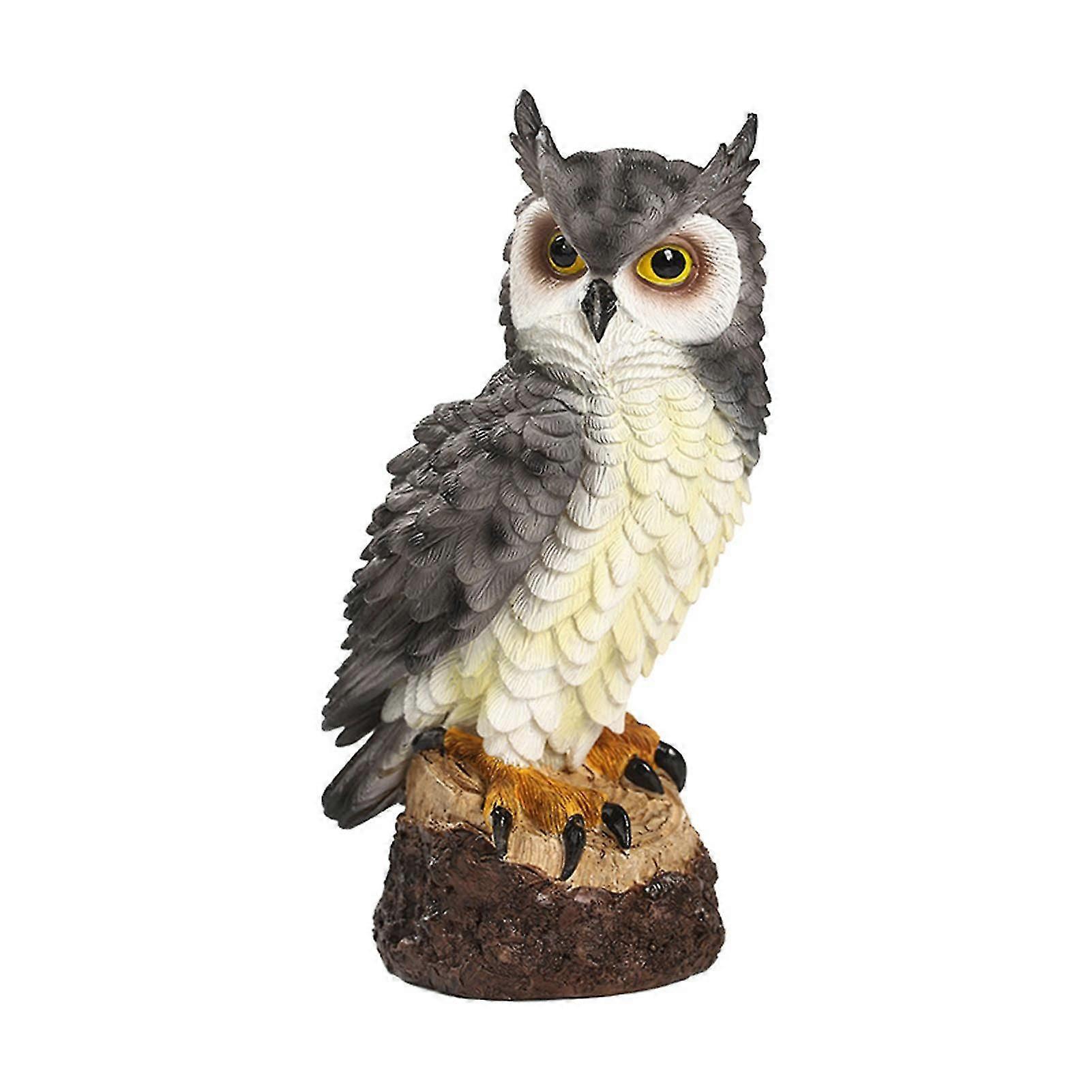 2025 Latest Model Owl Ornament Realistic Hand-painting Collectible Decorative