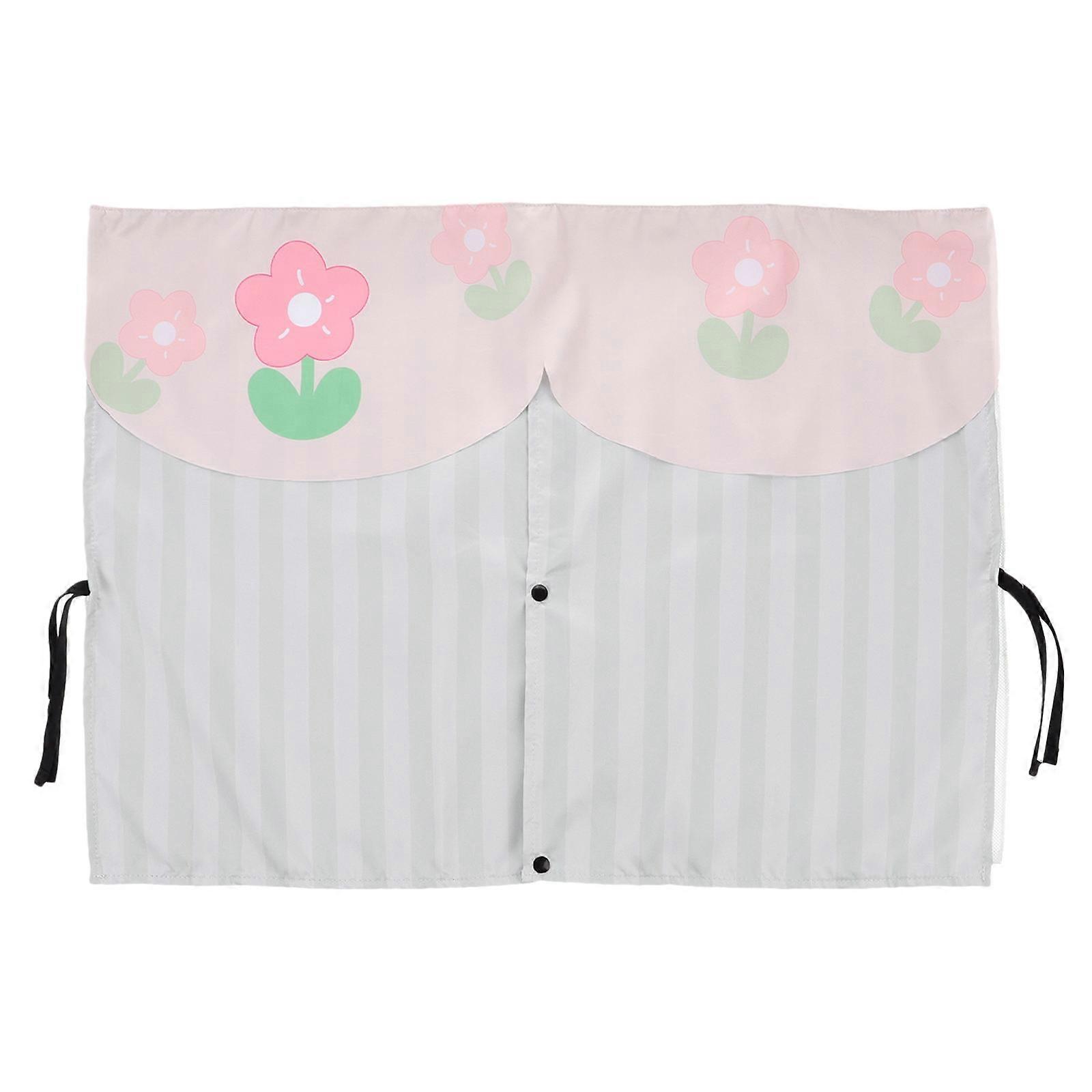 Magnetic Car Privacy Curtains Blackout Sun Shade for Side Windows Durable Heat Insulation RV Window Curtains with Elegant Floral Pattern Easy to