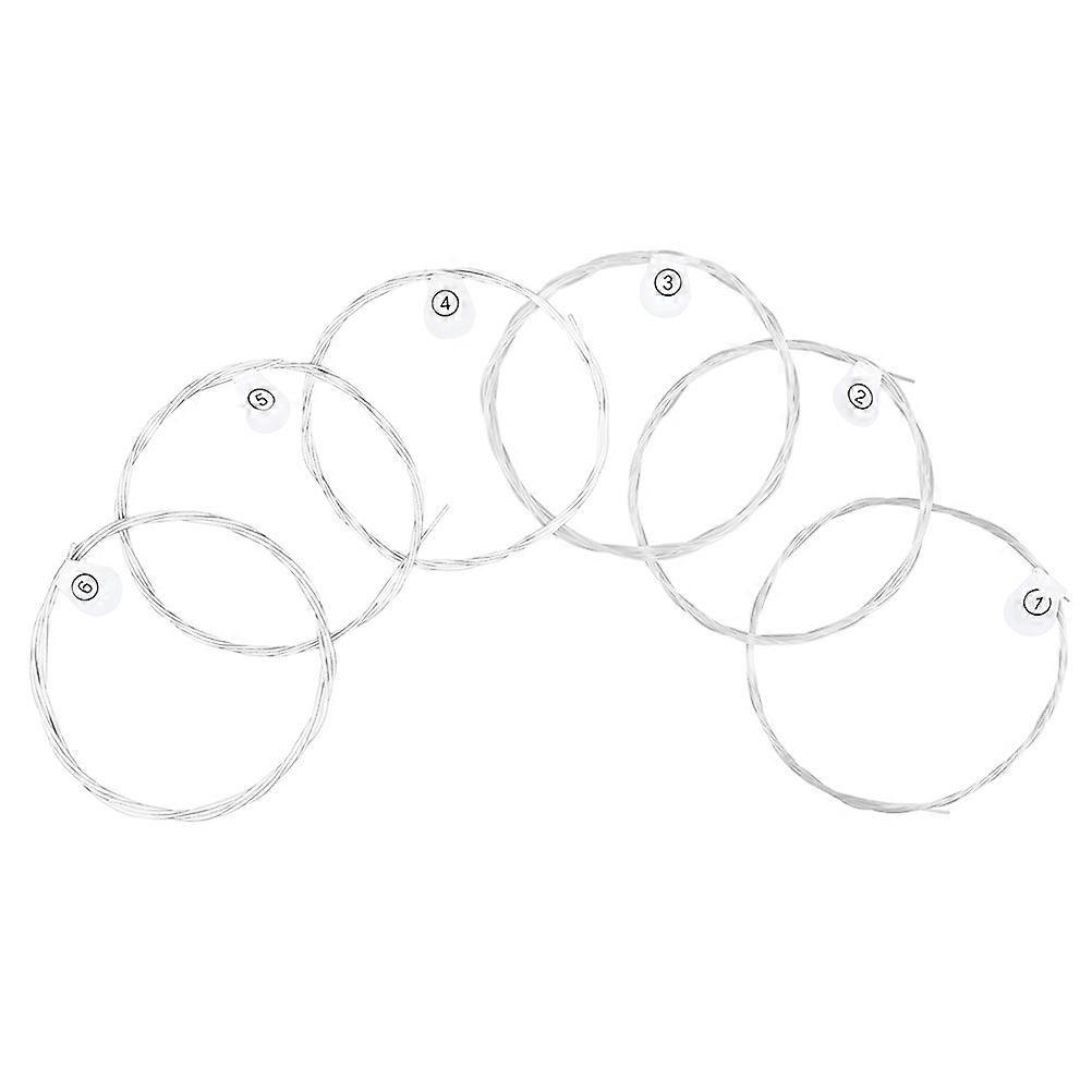 Folk Guitar Strings Replacement Acoustic Guitars Multi Color Nylon Material Long Sustain 1 Set