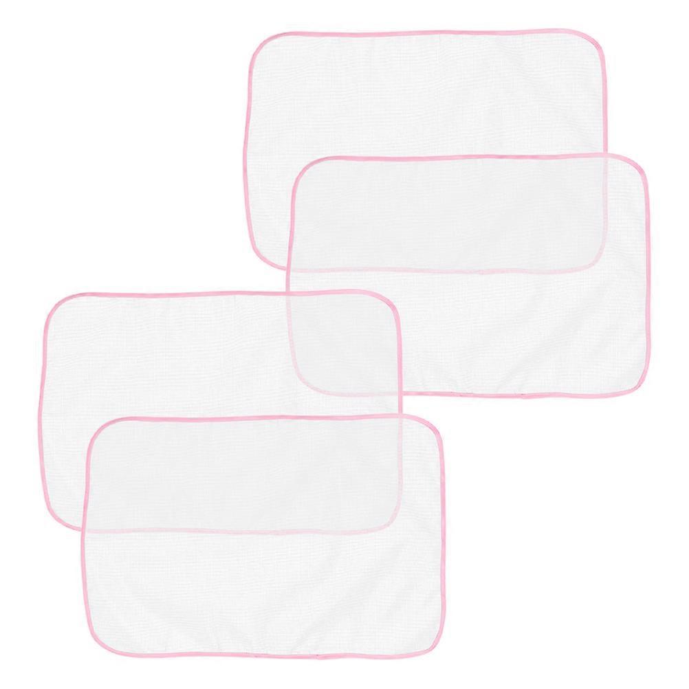 Heat Resistant Ironing Mat High Temperature Insulation for Laundry Care Pink 90.00X40.00X0.10CM Steam Penetration 4Set