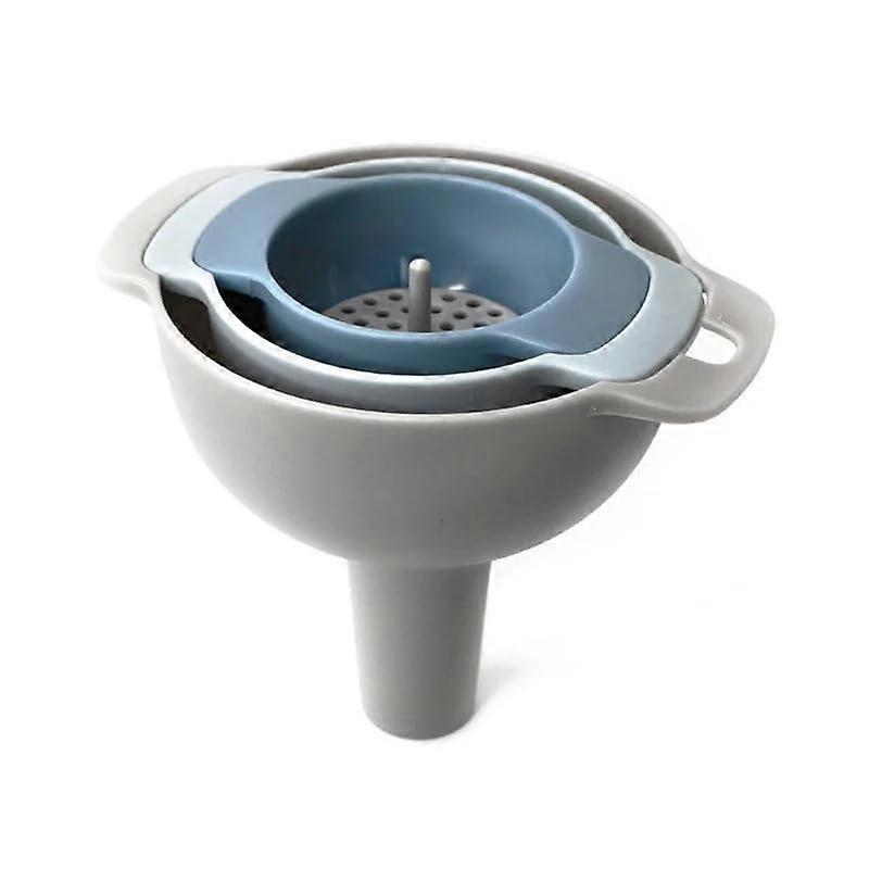 4-In-1 Kitchen Funnel Set With Removable Filter For Liquids, Dry Ingredients And Oil
