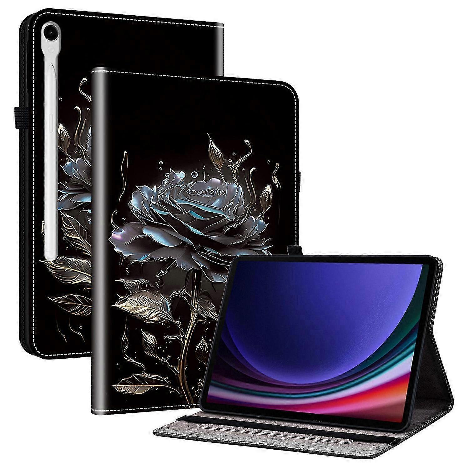 Leather Flip Stand Pattern Printing Case for Suitable Brand Tablet