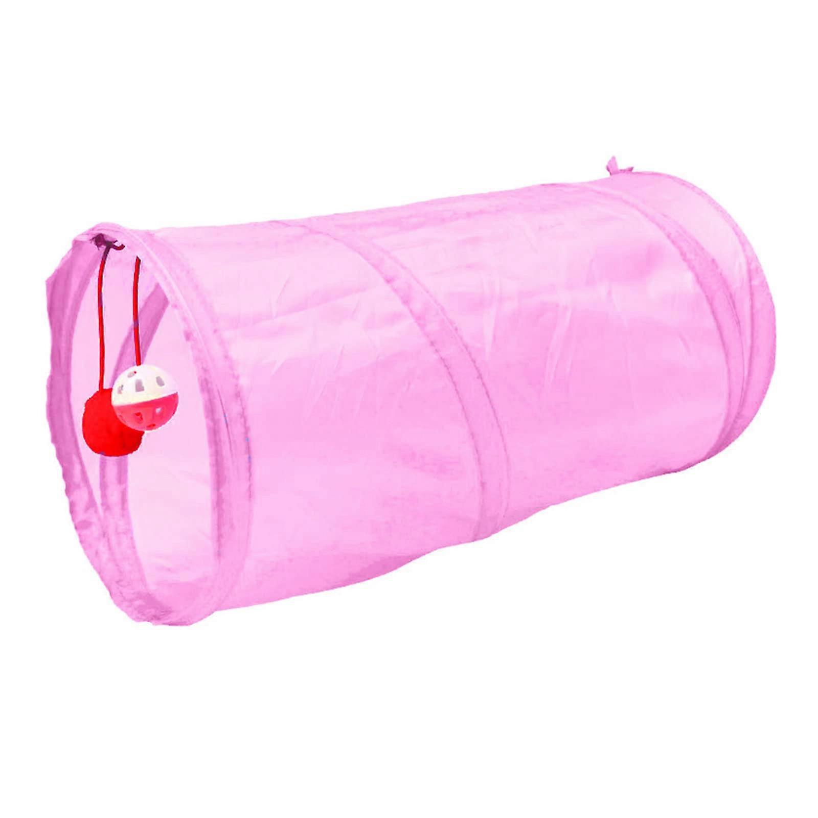 Tunnel Toy Kitten Tunnel Toy Tunnel Tube Scratching Toy for Indoor Cats Interactive Toy for Boredom Rose