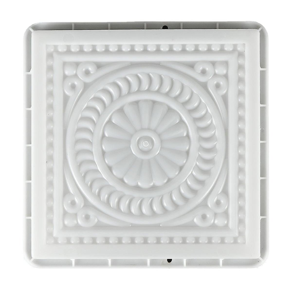 32X32cm Square Path Maker Diy Plastic Mold Road Paving Cement Stone Mould Brick