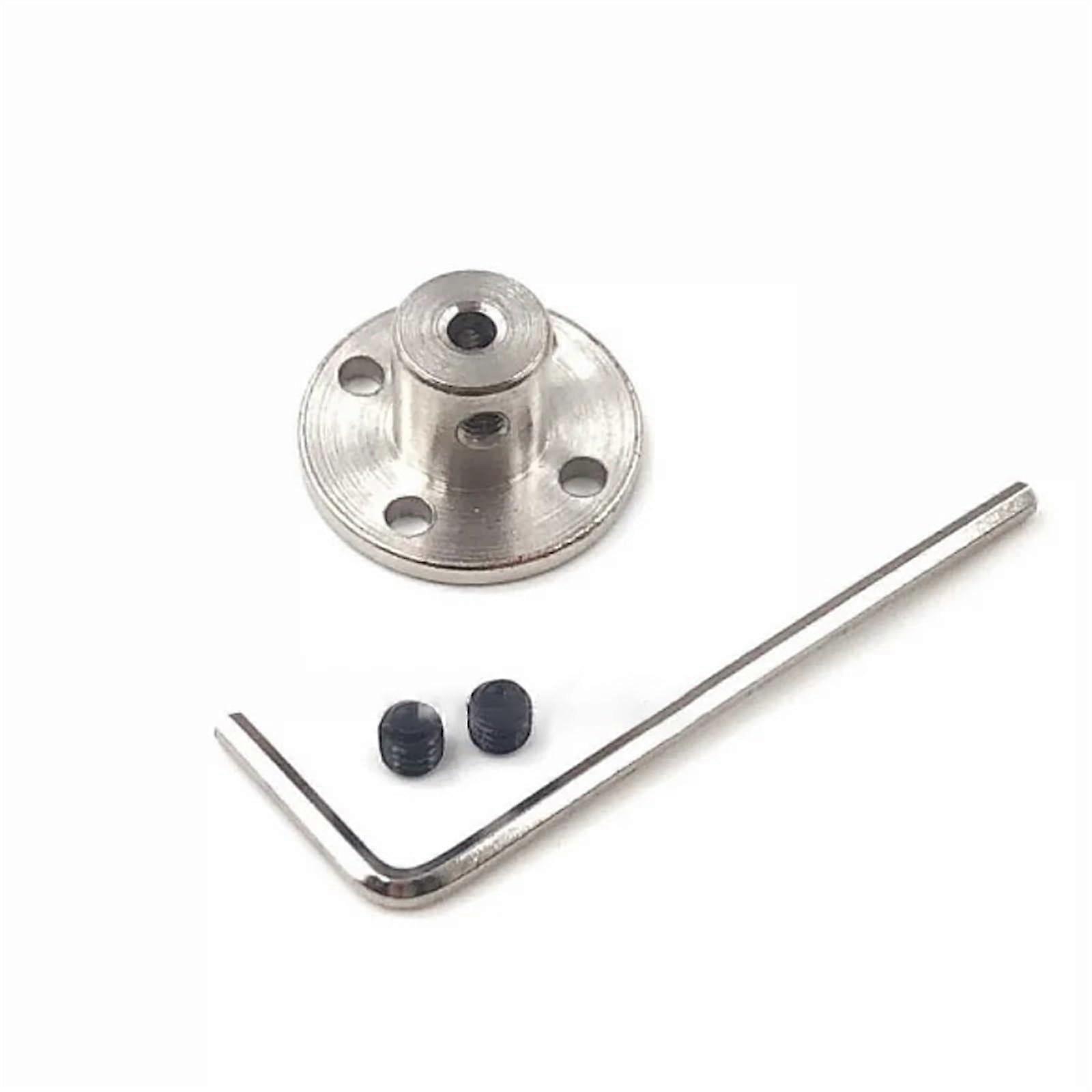 Axle Fixed 1 x M4 Screw, Flange Coupling, 7 mm, 8 mm, 10 mm, Rigid Coupling, Motor Guide, Shaft Support Bearing Adapter (10 mm) 10mm