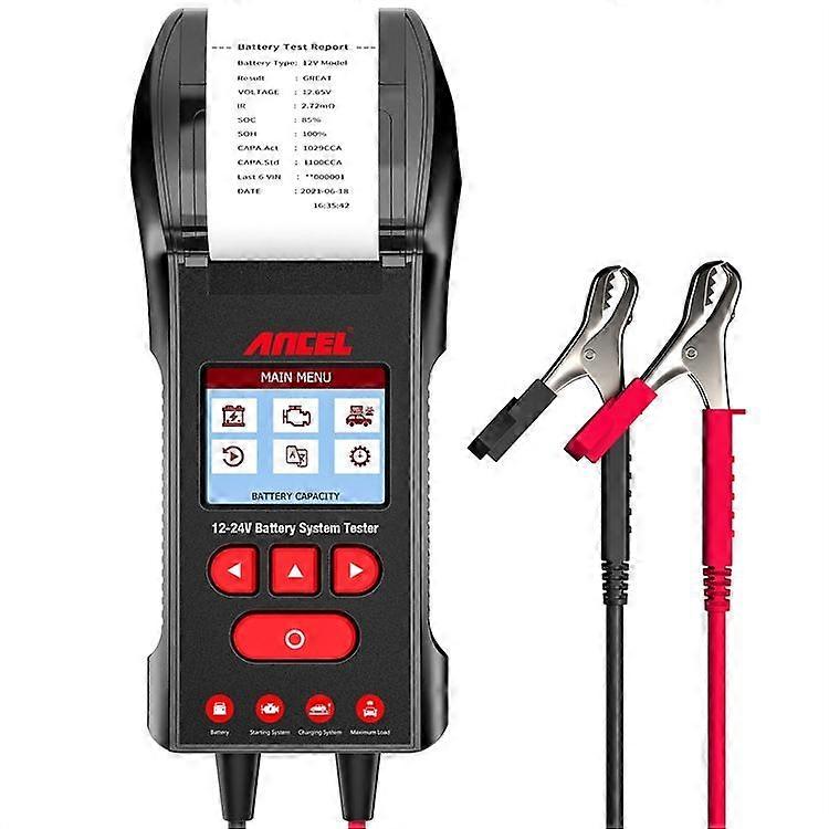ANCEL 12V/24V Printer-type Car Battery Tester BST600