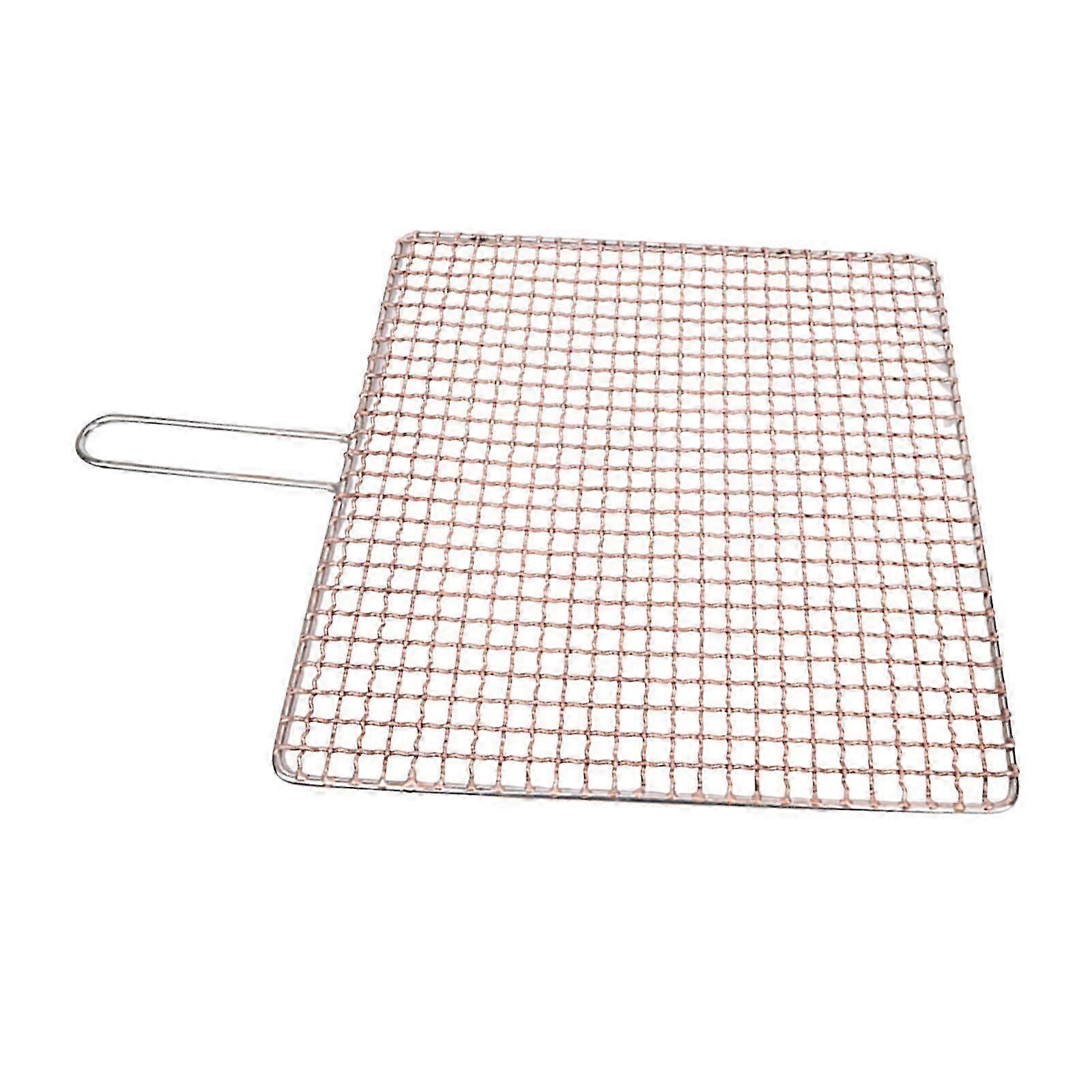 Copper Nonstick Grill Net for Vegetables, Multi-Purpose BBQ Grilling Tool for Home Kitchen