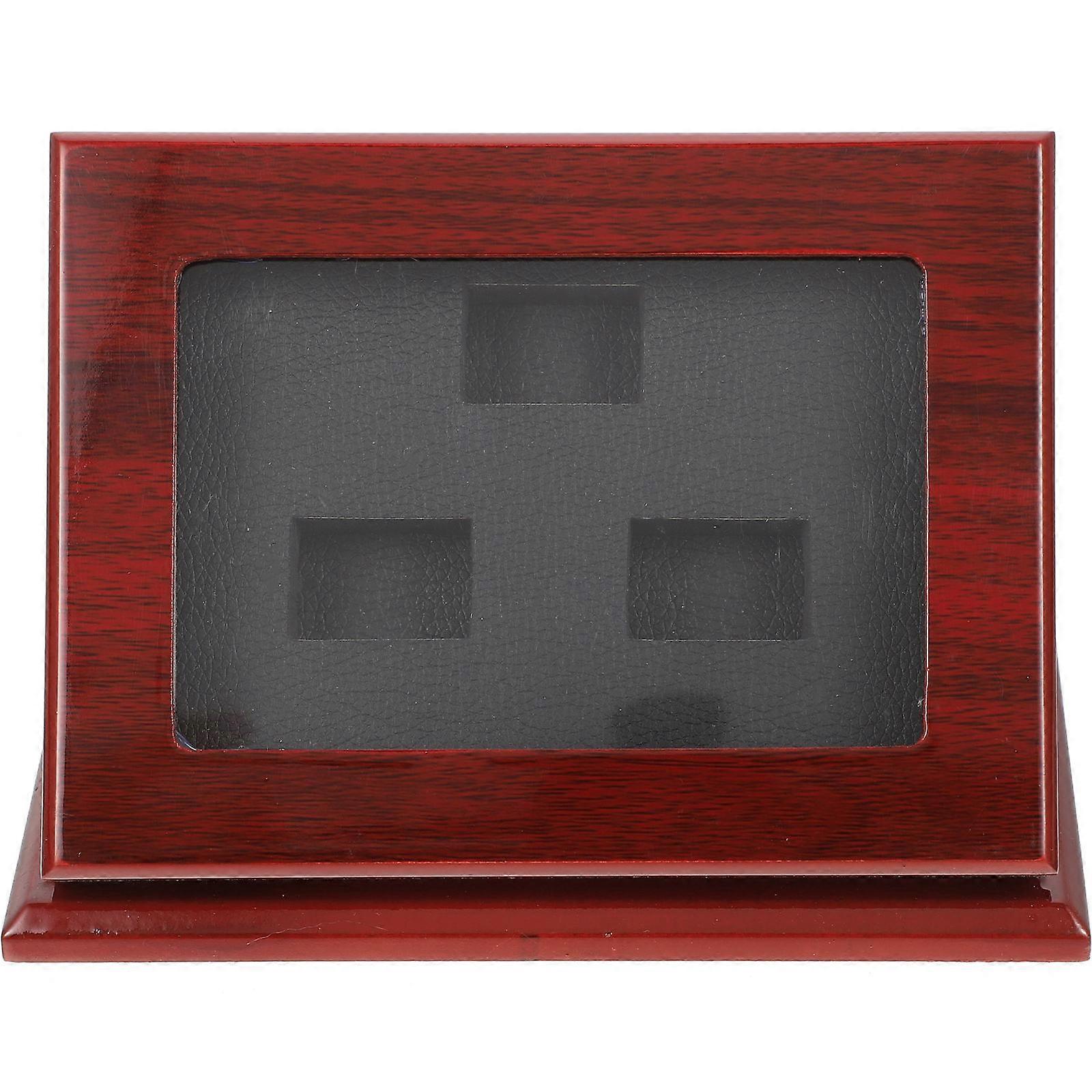 Delicate Ring Box Championship Ring Displaying Holder Rectangular Shape Home Decorative Storage 1Pack