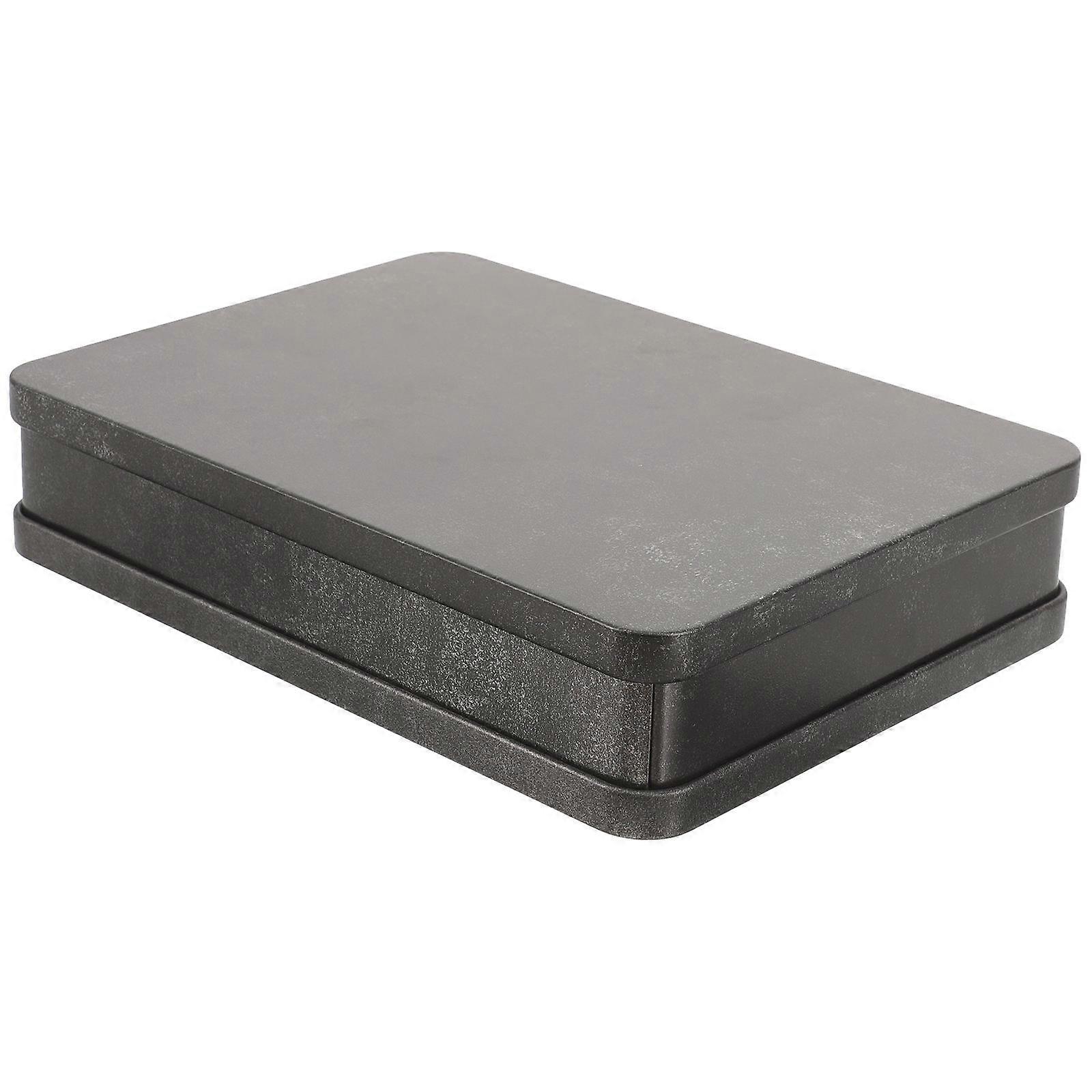 Boxes For Candy Packaging Tinplate Containers Classic For Wedding Black 18.8x13.8cm 1Pcs