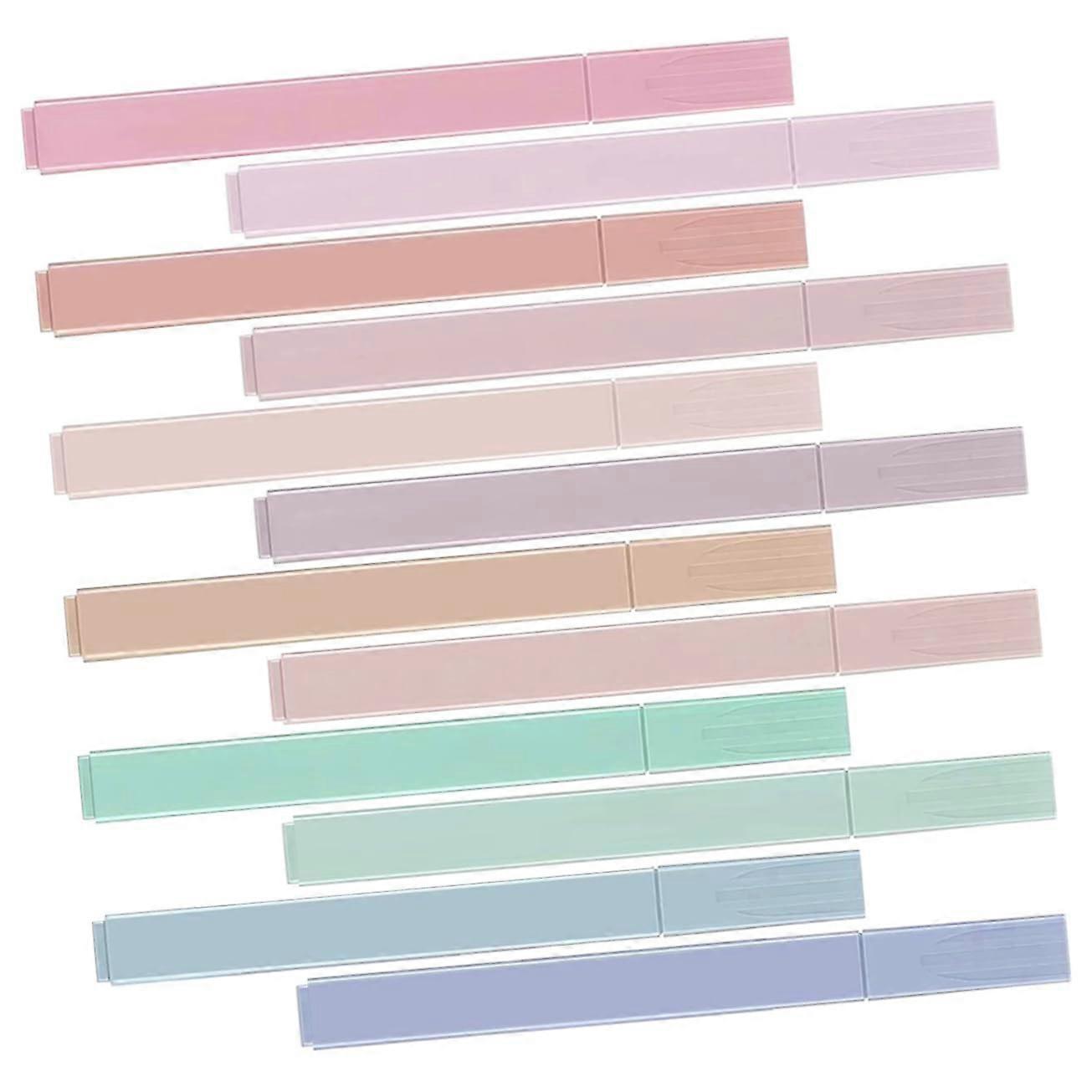 12 pieces doubleended highlighters, practical marker pens for scrapbooking, daily accessories for notes, and ergonomic design to reduce hand fatigue.