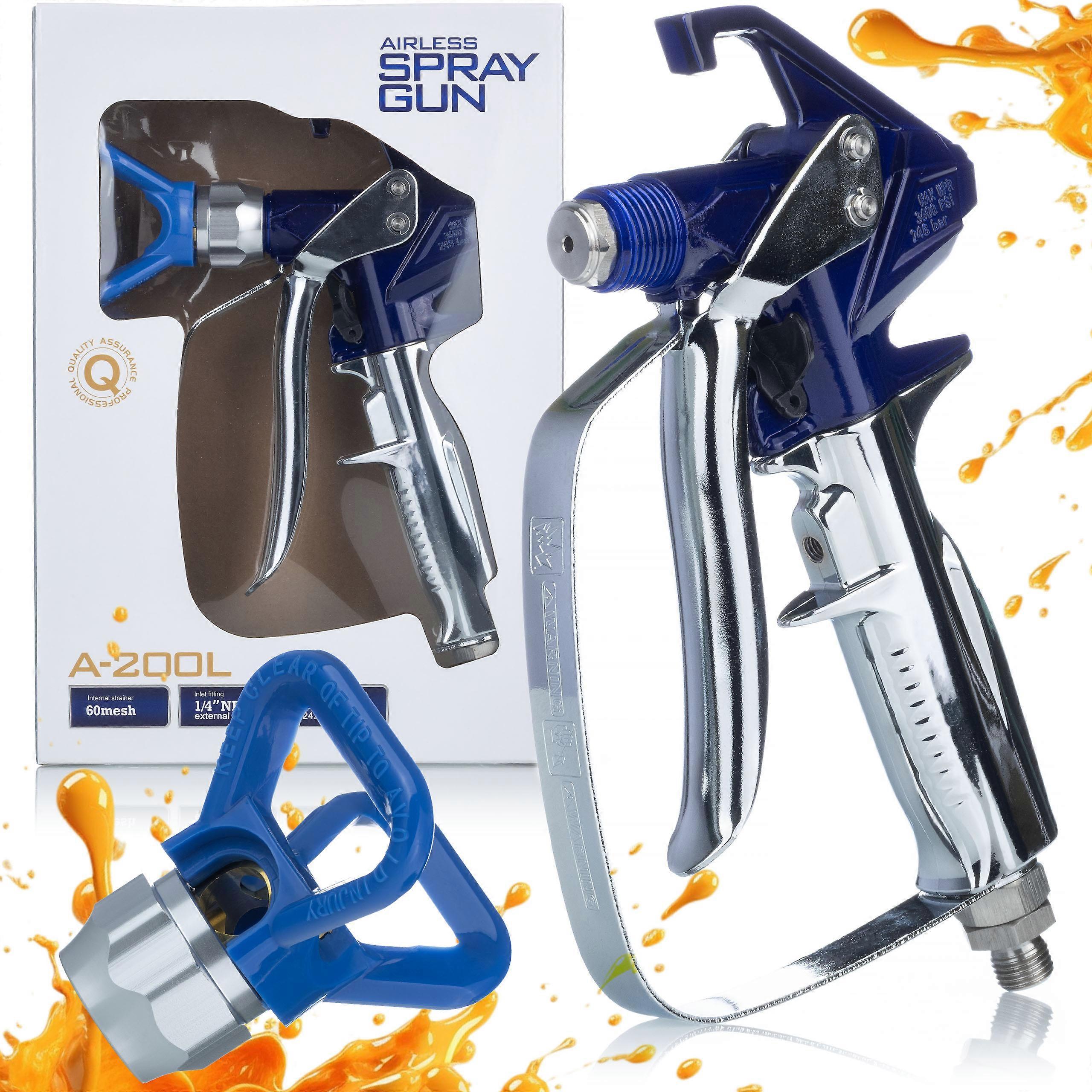 Blue Monster paint and filler gun with cover