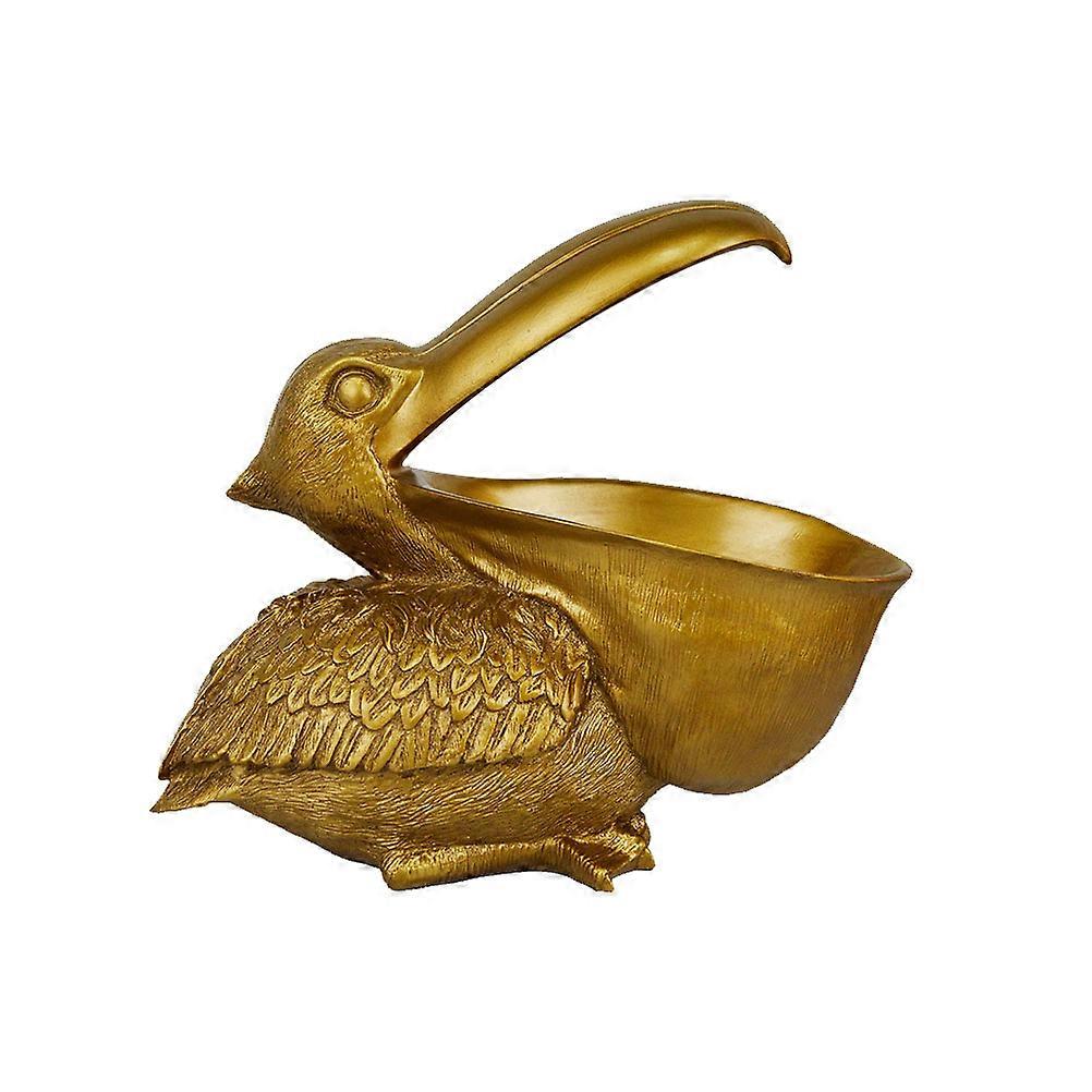 Sundries Storage Container Toucan Shaped Adornment Metal Material Simple Lines 22*20cm 1Pack