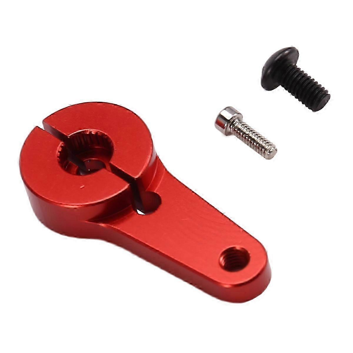 5PCS Red Aluminum RC Servo Horn Arm Set - 25T M3 Metal Components, 31mm for Enhanced Control in Remote Control Vehicles